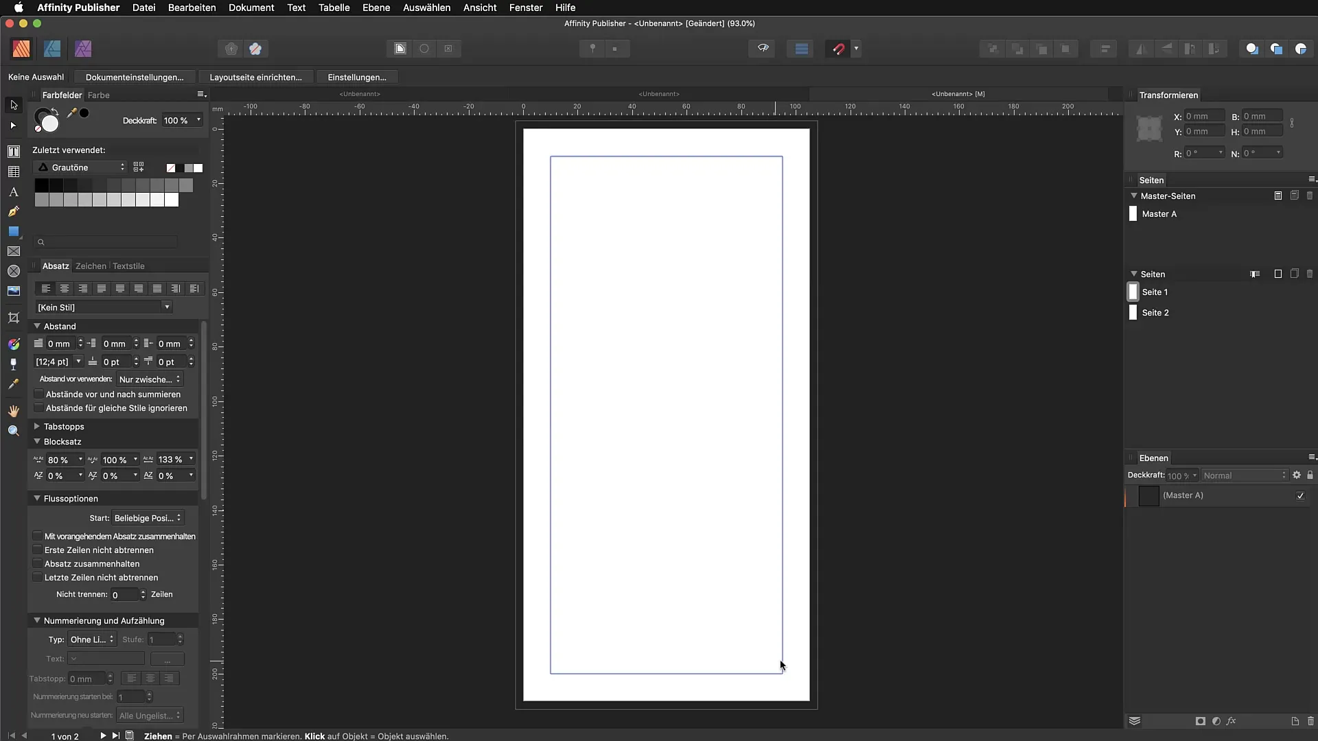 Affinity Publisherでのプロフェッショナルなドキュメントレイアウト作成 Affinity Publisherでプロフェッショナルな文書レイアウトを作成する