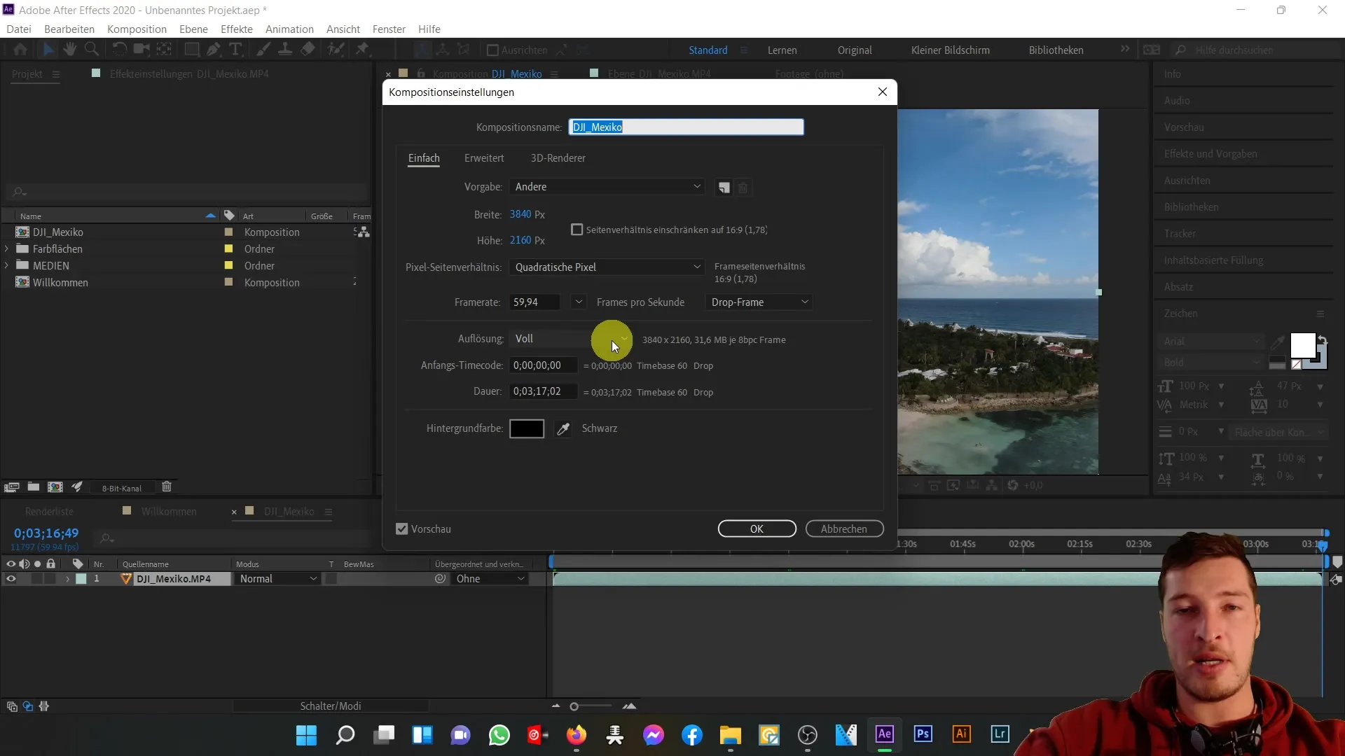 Pemanfaatan optimal area pratinjau di After Effects Pemanfaatan optimal area pratinjau di After Effects