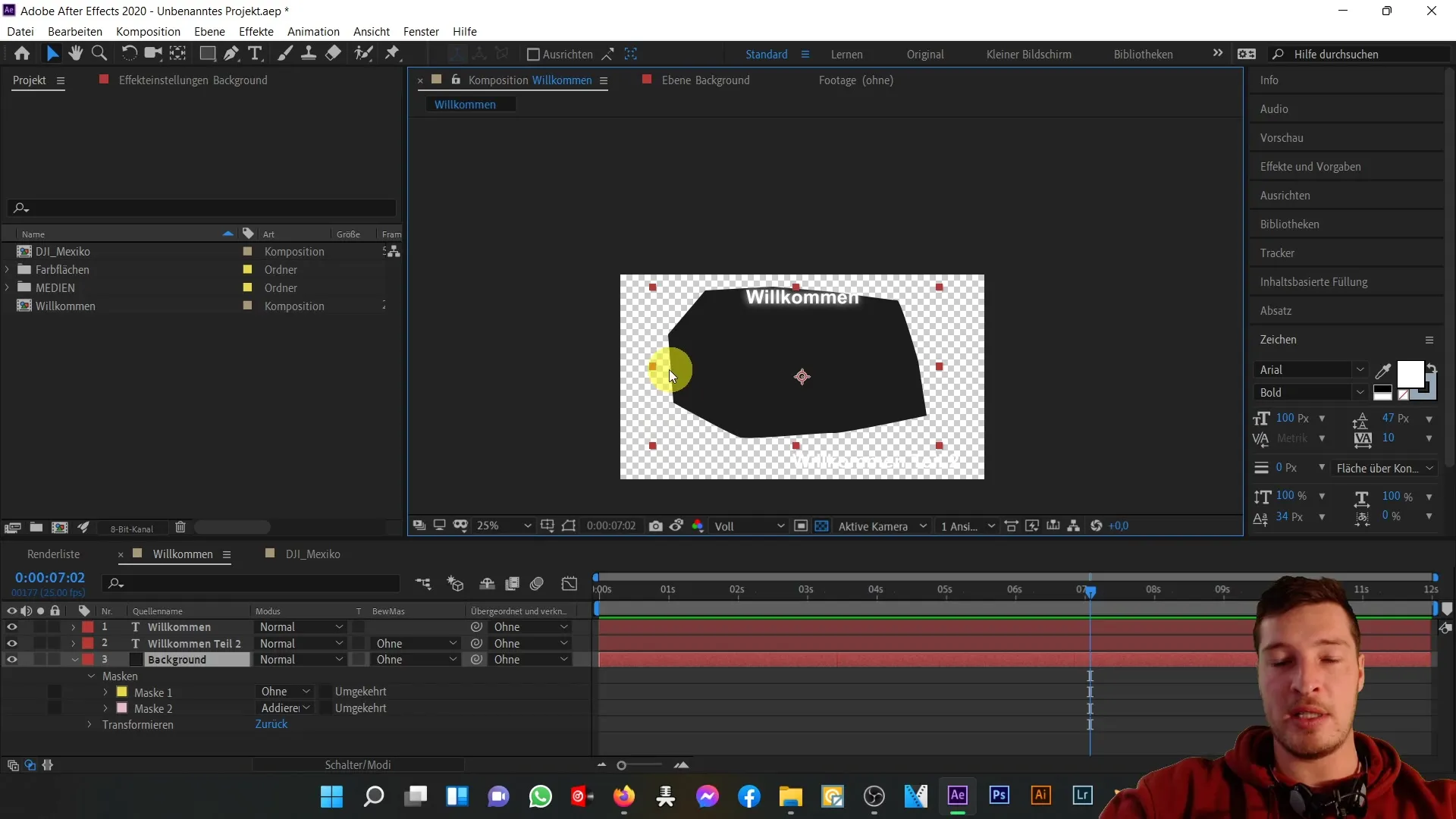 Penggunaan optimal dari area pratinjau di After Effects Pemanfaatan optimal dari area pratinjau di After Effects