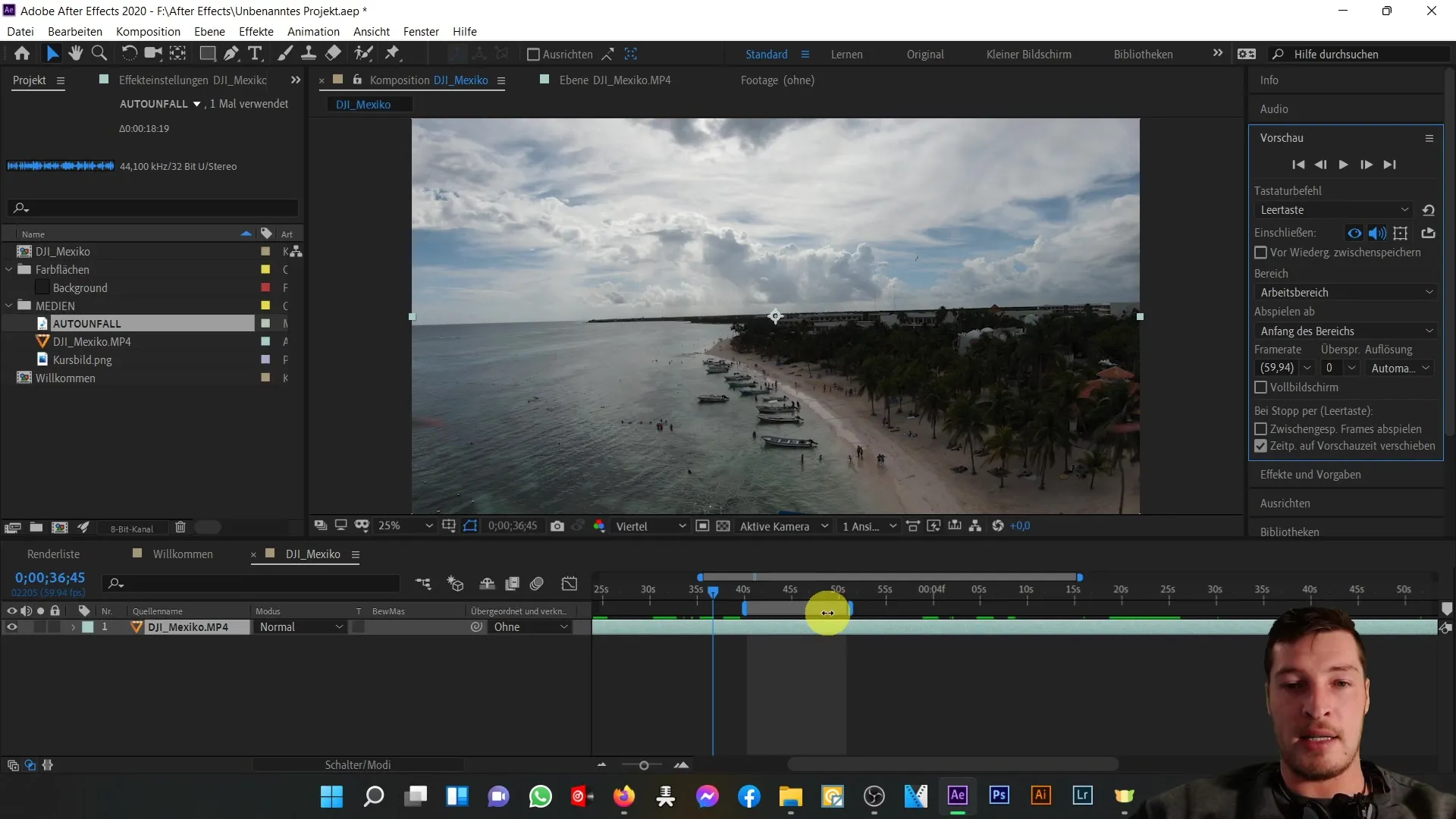 Vorschau-Anpassungen in After Effects – Optimale Nutzung des Vorschau-Bereichs