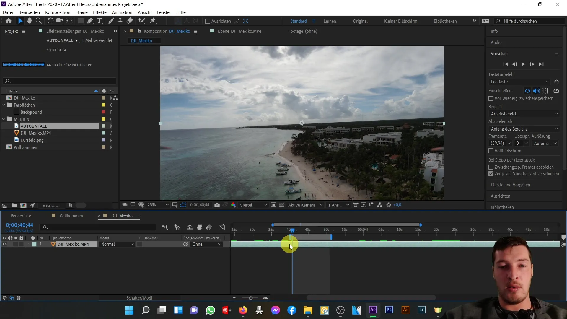 Vorschau-Anpassungen in After Effects – Optimale Nutzung des Vorschau-Bereichs