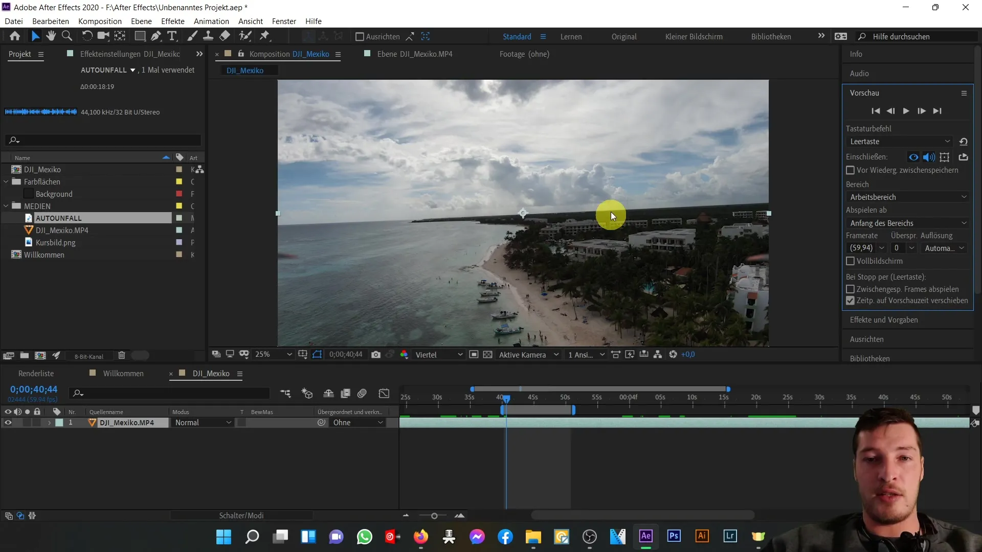 Vorschau-Anpassungen in After Effects – Optimale Nutzung des Vorschau-Bereichs