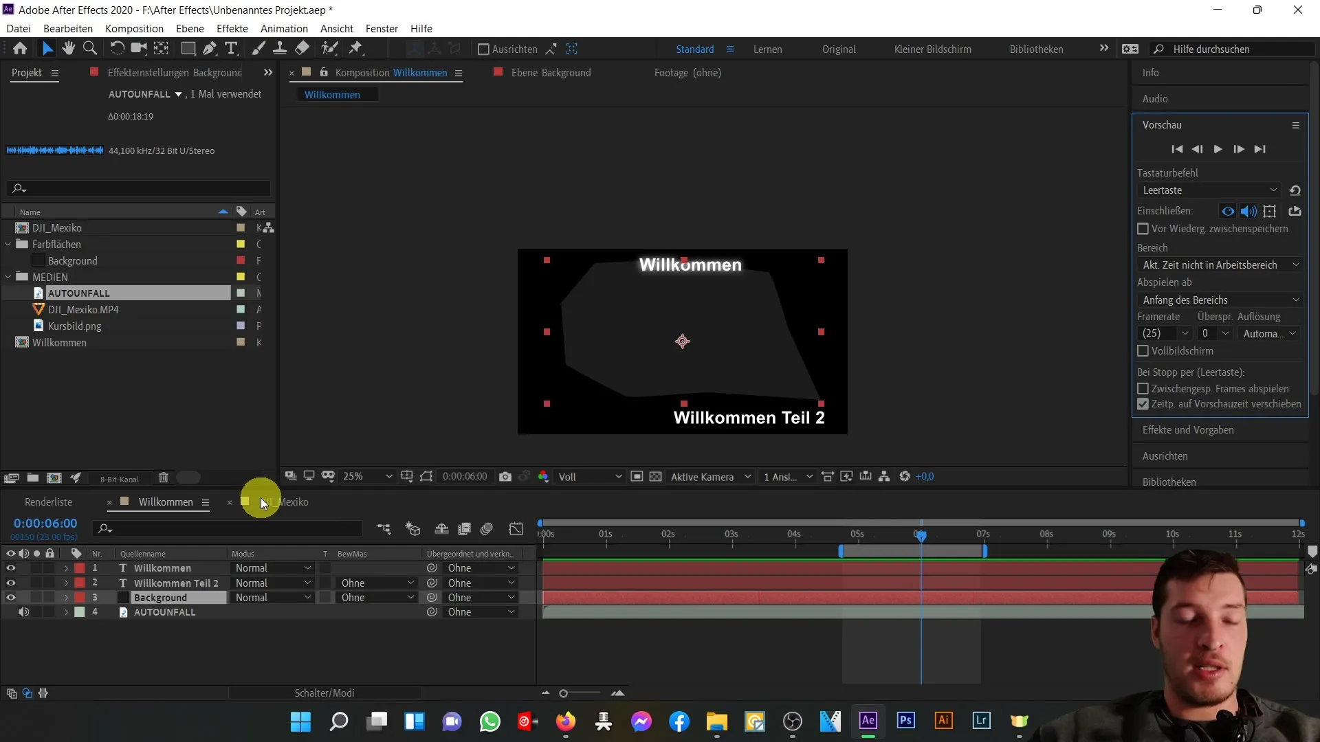 Vorschau-Anpassungen in After Effects – Optimale Nutzung des Vorschau-Bereichs