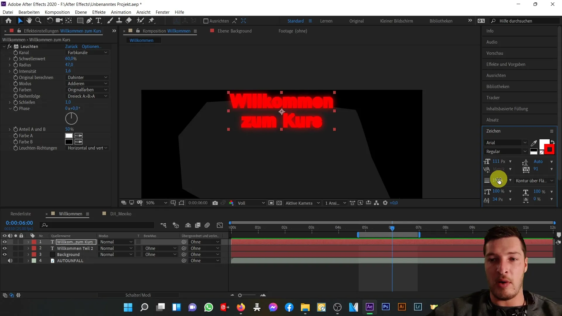 Effekte und Textverarbeitung in After Effects: Ein kompletter Überblick über die Benutzeroberfläche