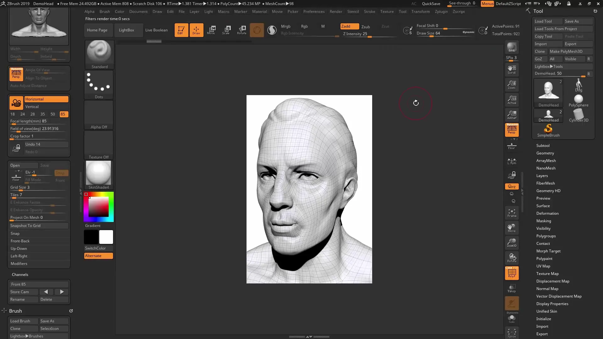 ZBrush 2019 – Universālās kameras izmantošana uzlabotai attēlu renderēšanai ZBrush 2019 – Universālās kameras izmantošana uzlabotai renderēšanai