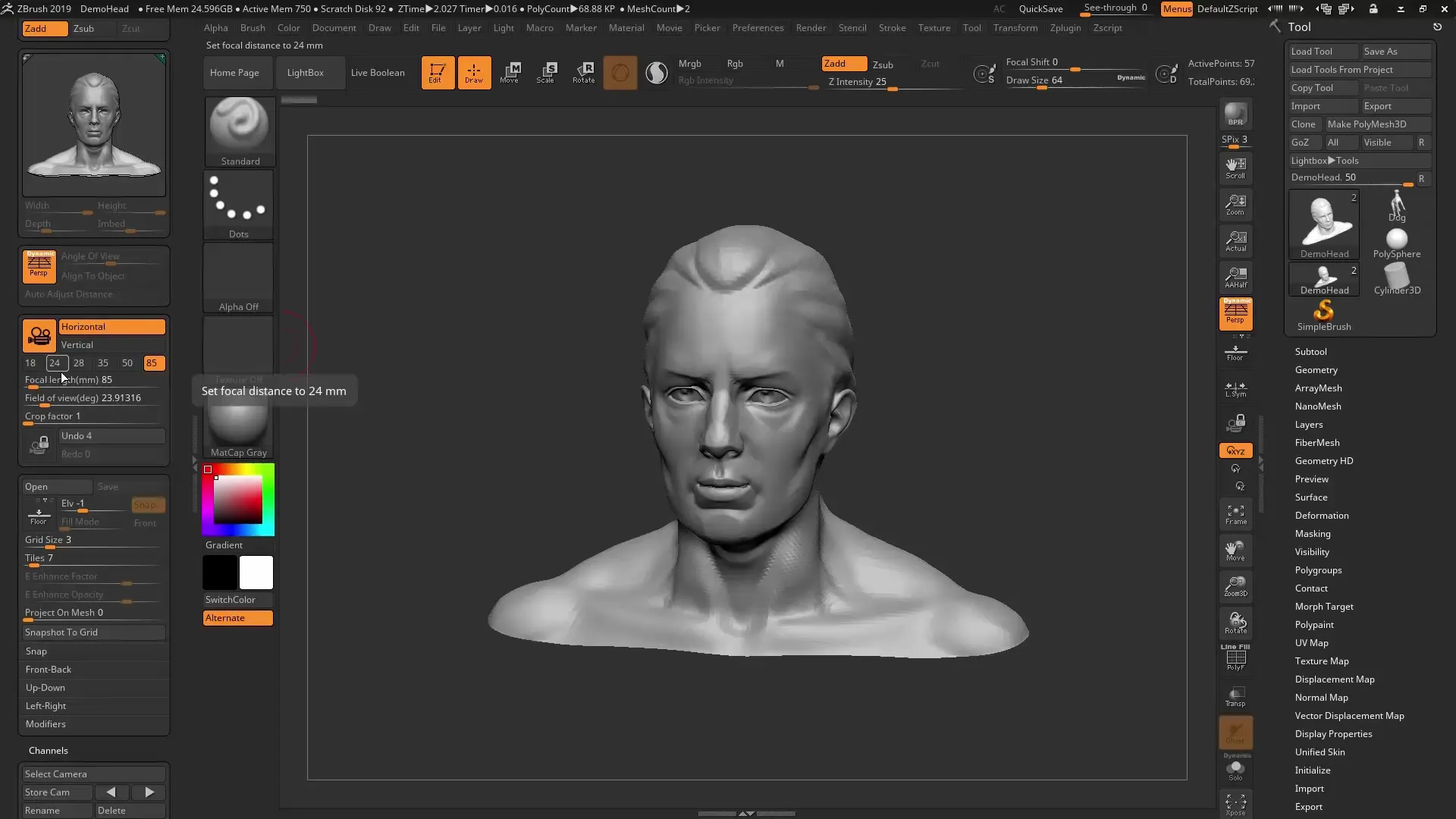 ZBrush 2019 – Universālās kameras izmantošana uzlabotai attēlu renderēšanai ZBrush 2019 – Universālās kameras izmantošana uzlabotai renderēšanai