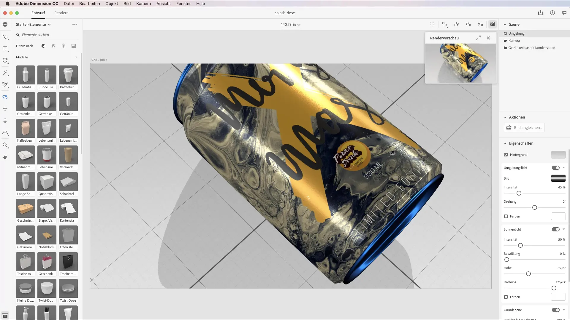 3D ainas efektīvi eksportēt Adobe Dimension CC Efektīvi eksportēt 3D ainas programmā Adobe Dimension CC