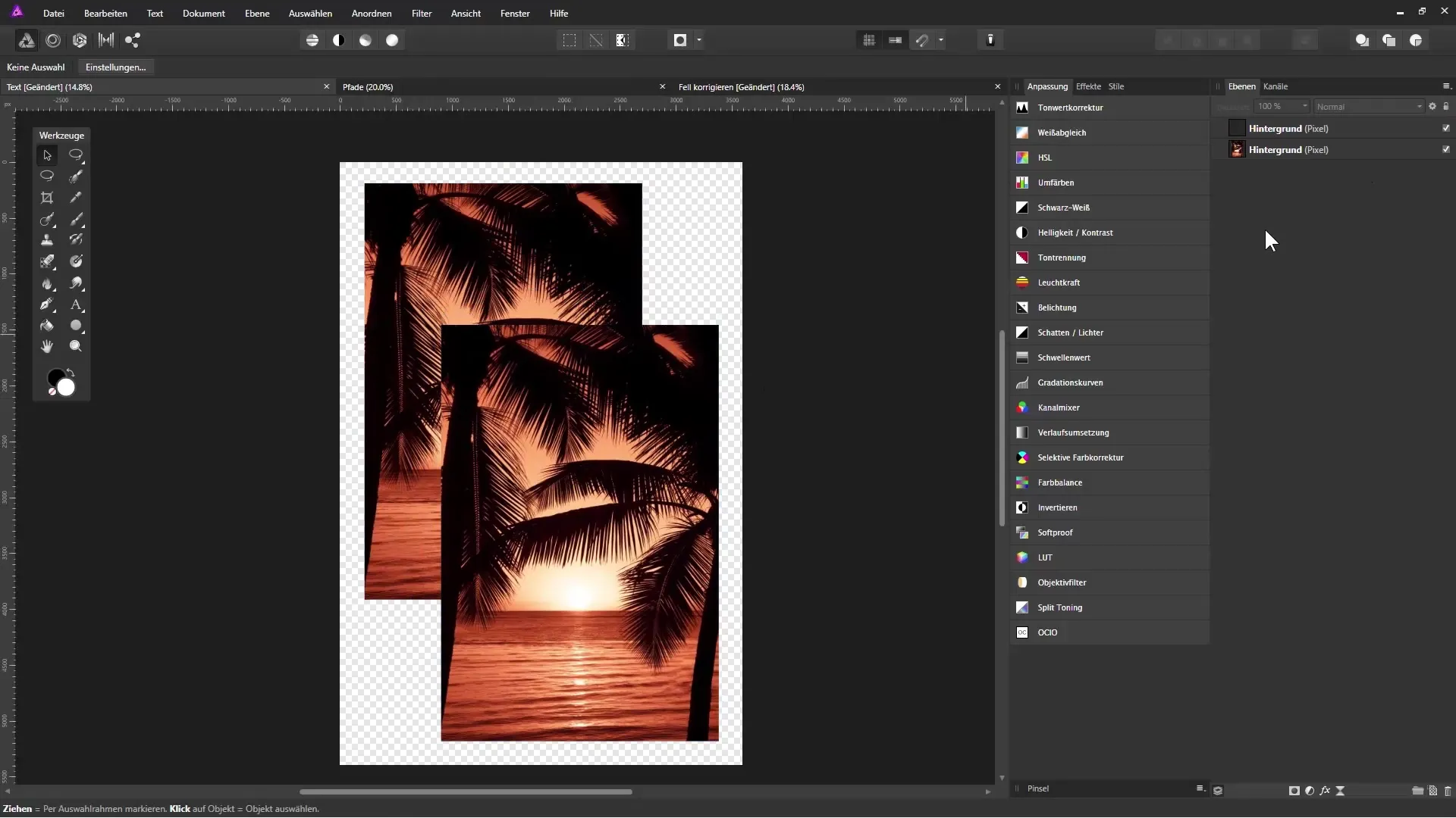 Uporaba rezalnih mask v Affinity Photo