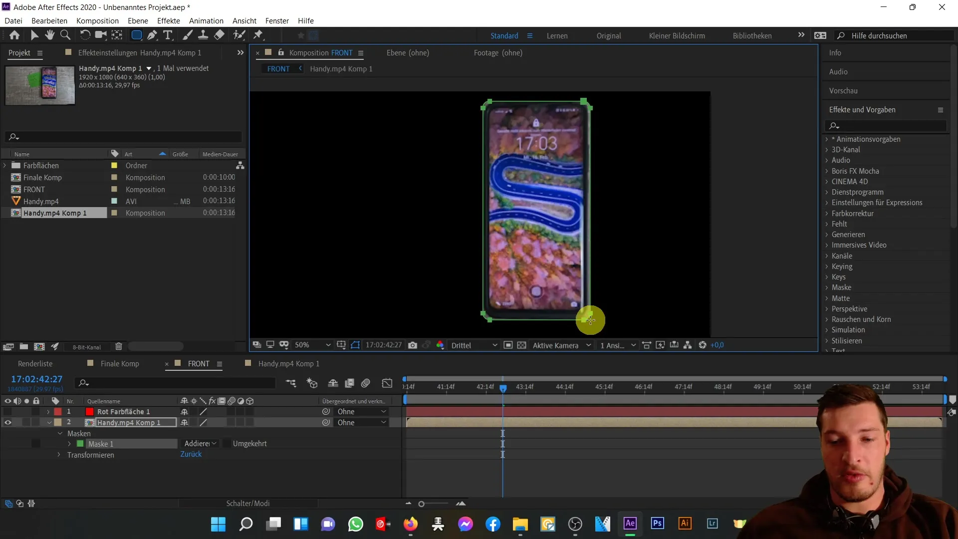 Membuat ponsel 3D di After Effects: Petunjuk untuk tampilan depan Membuat ponsel 3D di After Effects: Panduan untuk tampilan depan