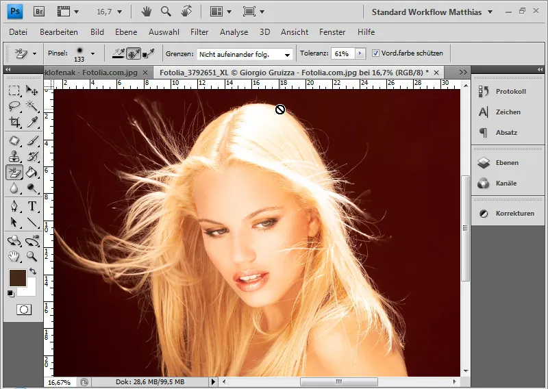 Crop hair with the background eraser - it's never been so easy Crop hair with the background eraser - it's never been so easy