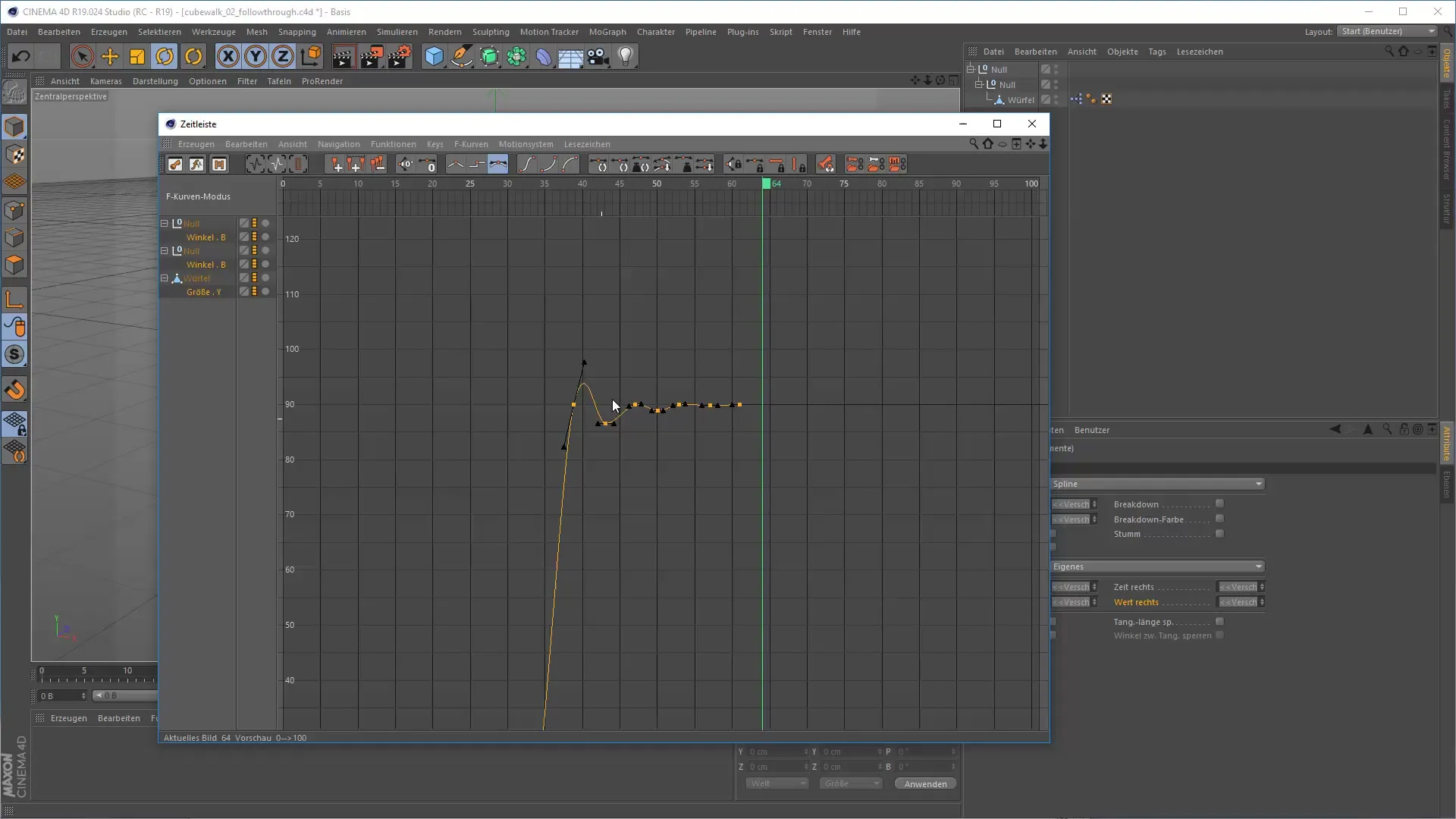 Βελτιστοποίηση καμπυλών F και keyframes στο Cinema 4D