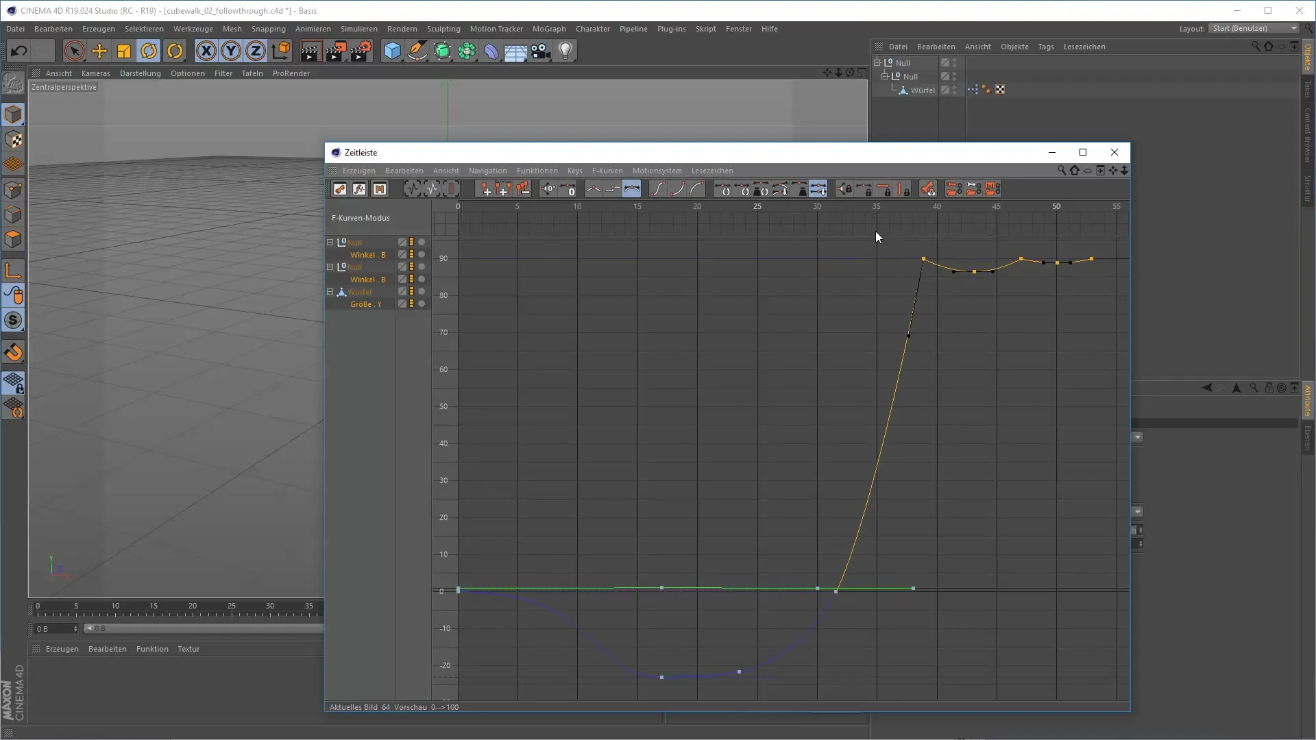 Βελτιστοποίηση των καμπυλών F και των keyframes στο Cinema 4D