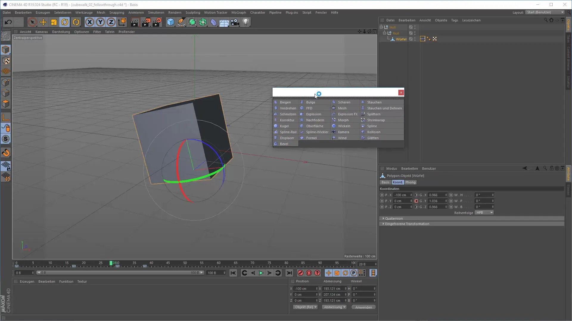 «3D-Animation με παραμορφωτές στο Cinema 4D – Δημιουργία ζωντανών κινήσεων»