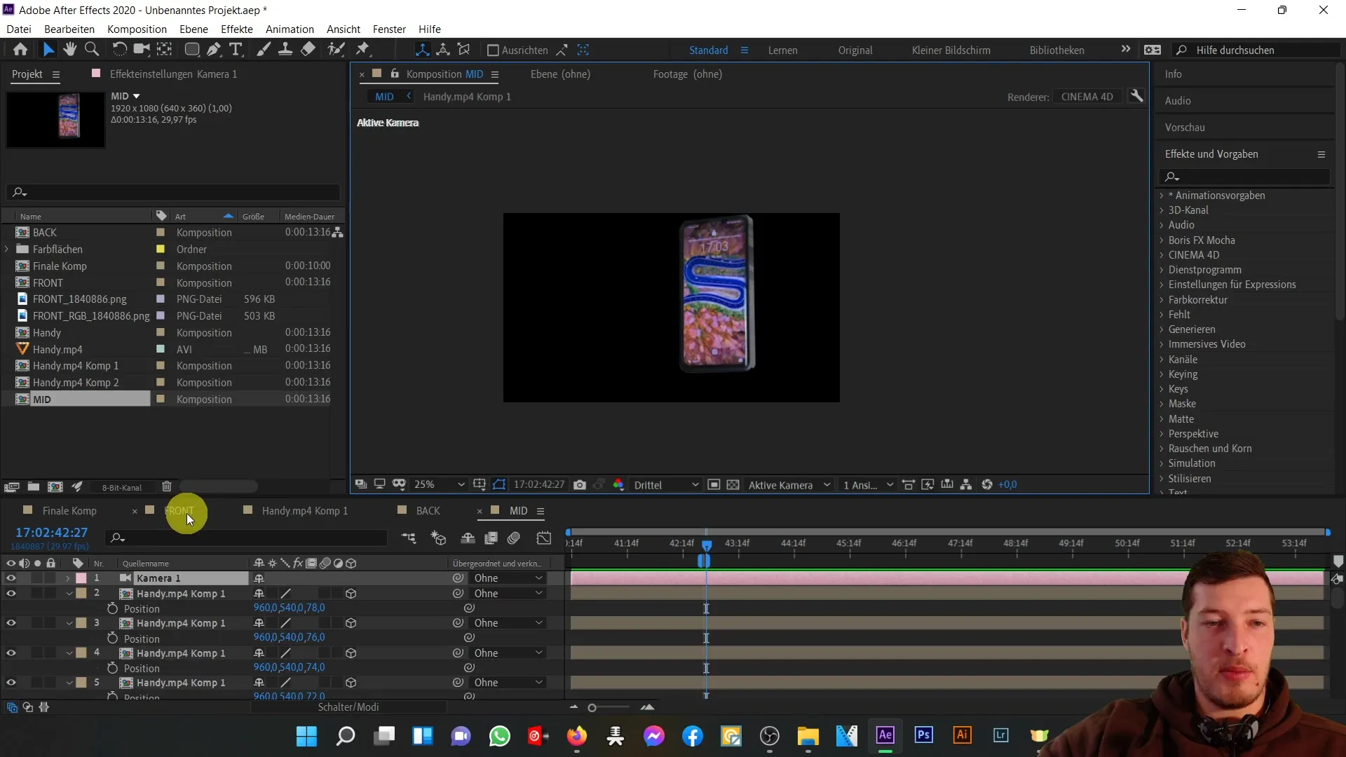 Effektives 3D-Handy-Modell in After Effects erstellen