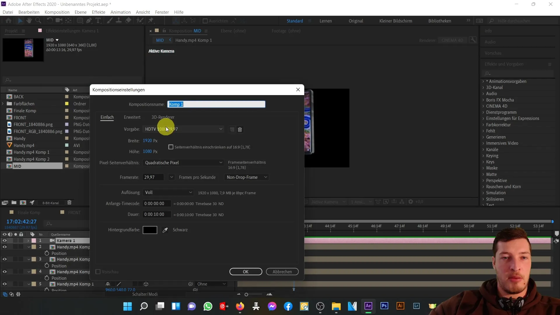Effektives 3D-Handy-Modell in After Effects erstellen