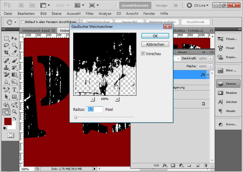 Grungeeffekt for typografi og layout
