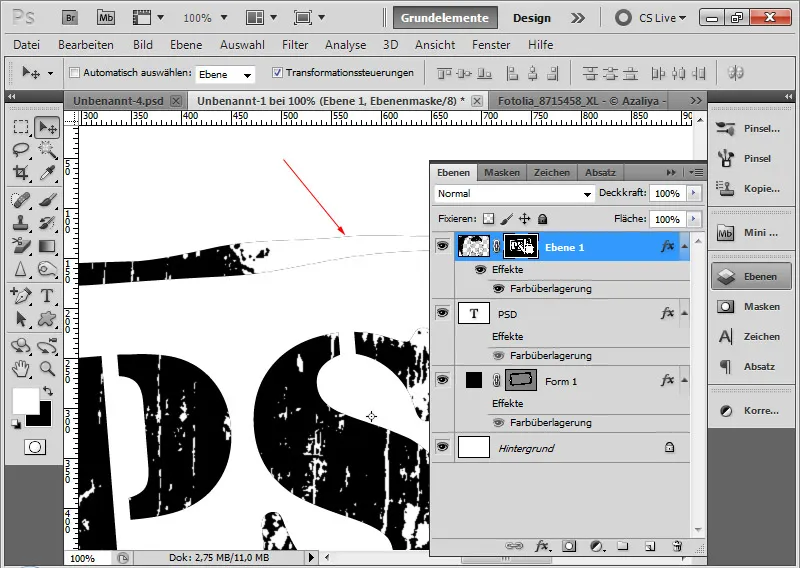 Grungeeffekt for typo og layout