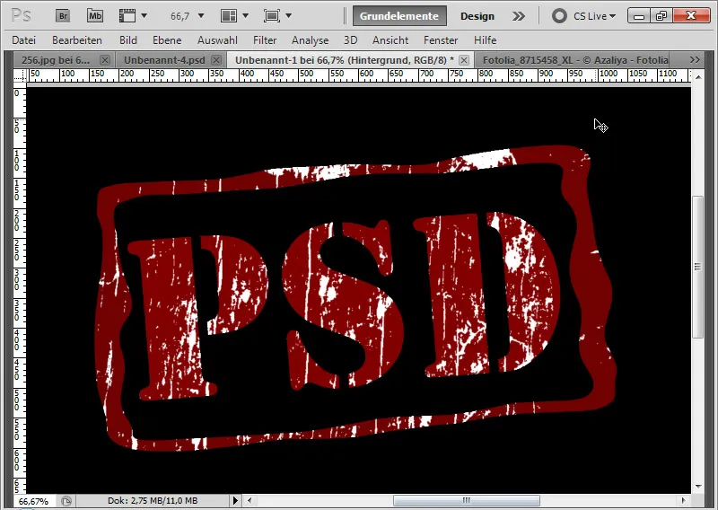 Grungeeffekt for typografi og layout