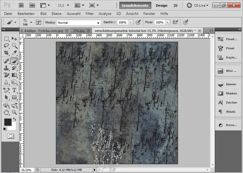 Grungeeffekt for typografi og layout
