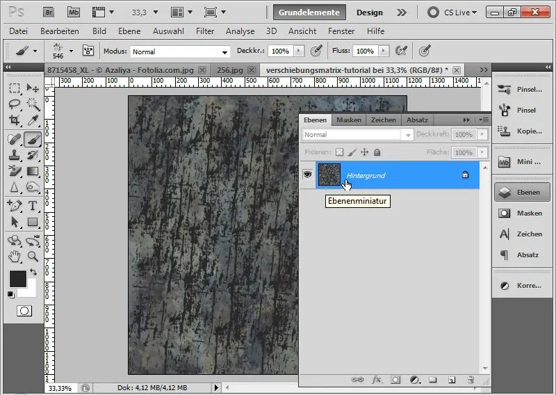 Grungeeffekt for typografi og layout