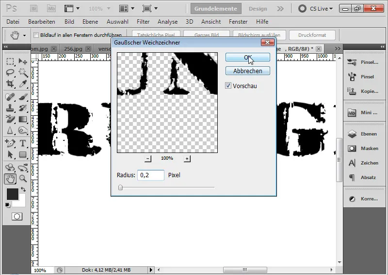 Grungeeffekt for typografi og layout
