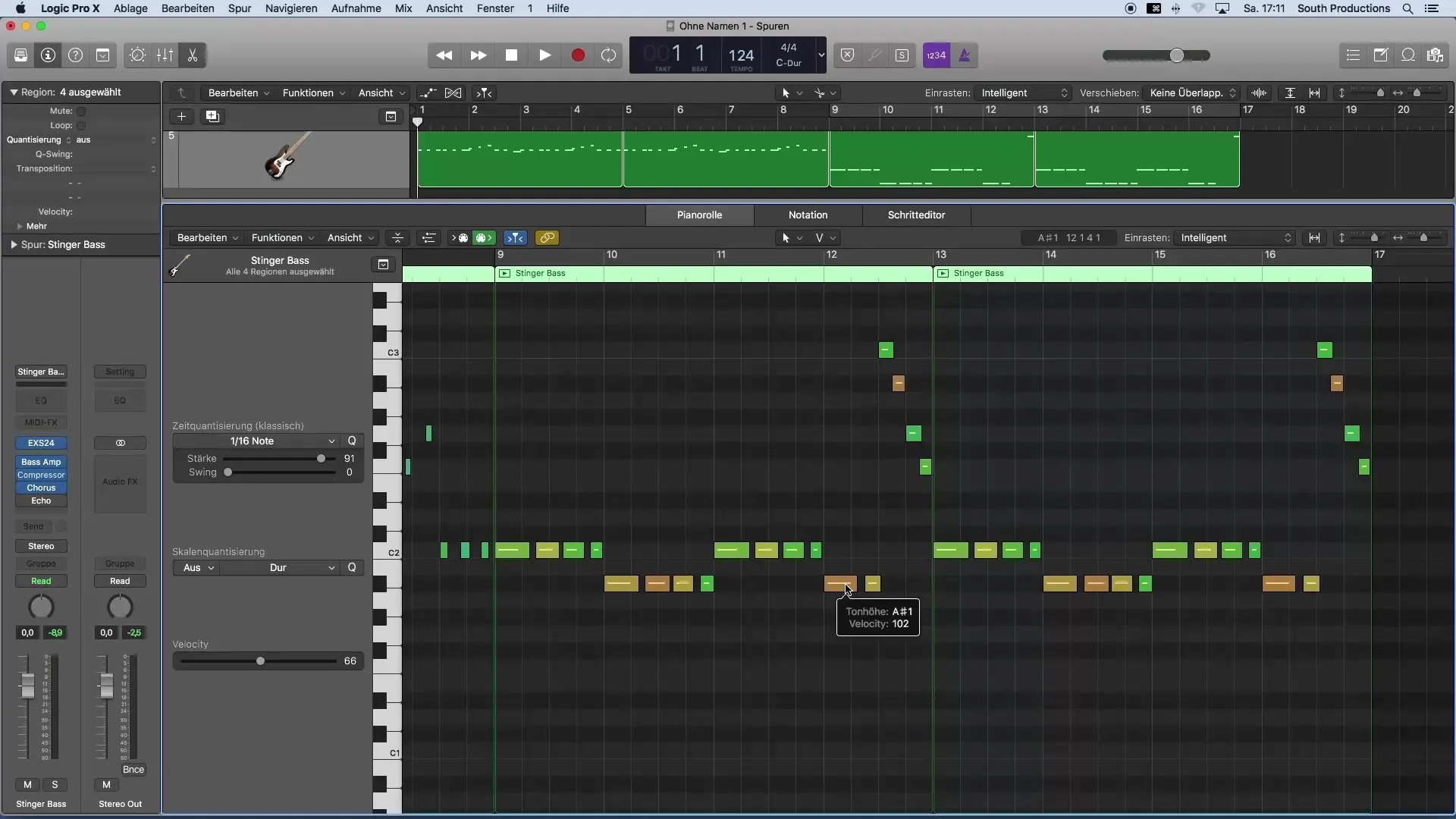 MIDI-Velocity in Logic Pro X effektiv anpassen
