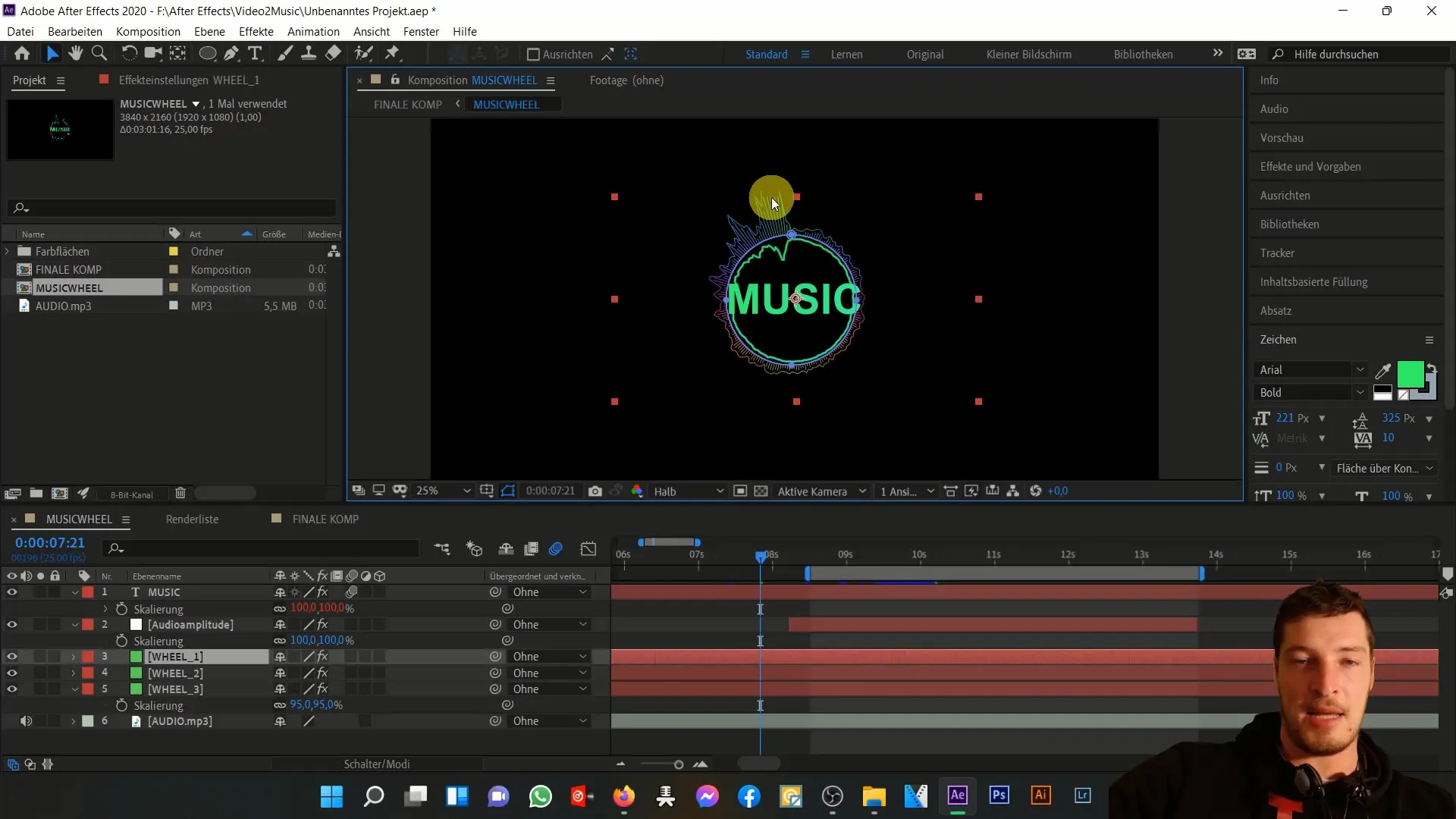 Musik animieren mit After Effects: Time- und Wiggle-Expression im Detail