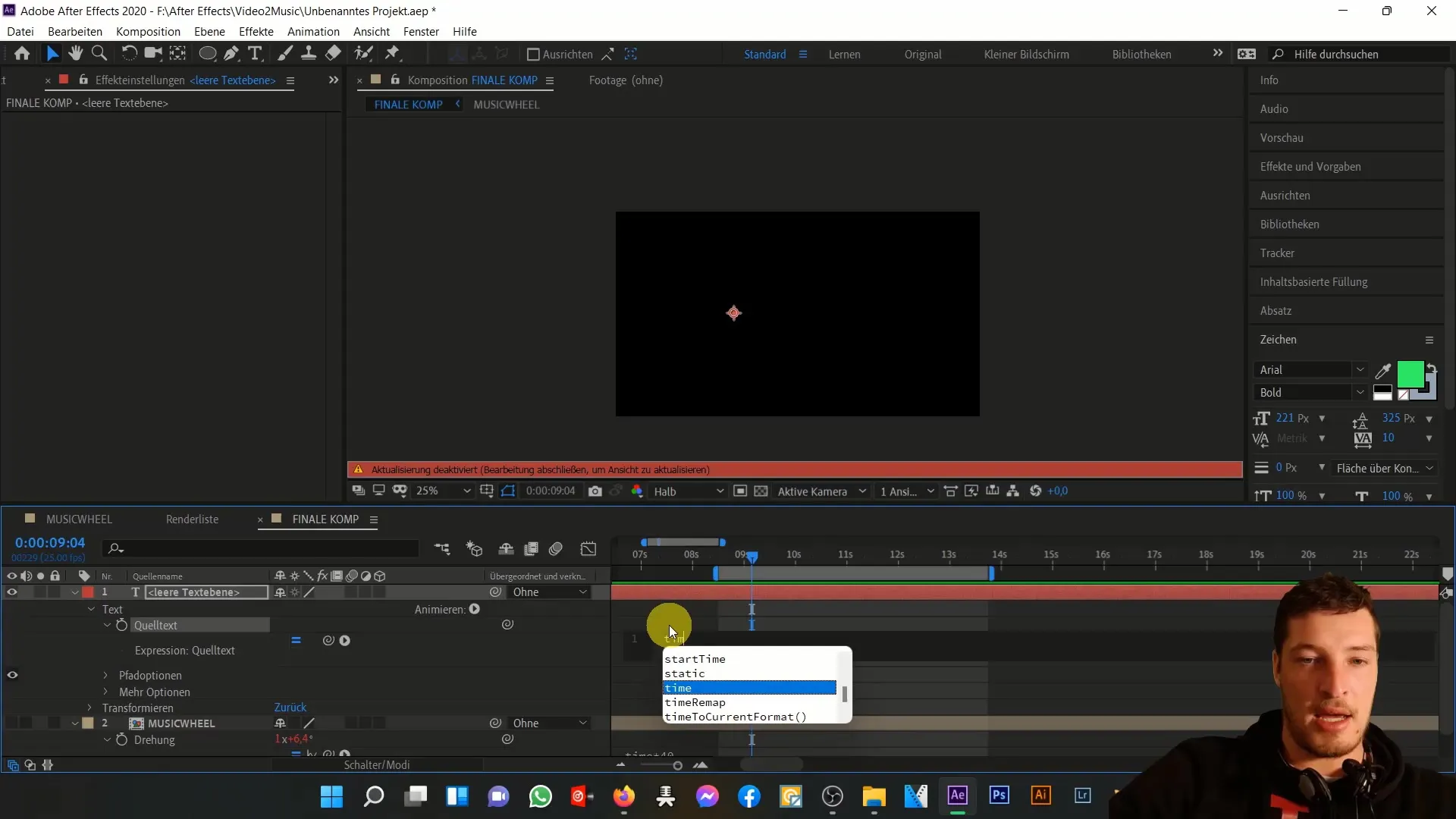 Musik animieren mit After Effects: Time- und Wiggle-Expression im Detail