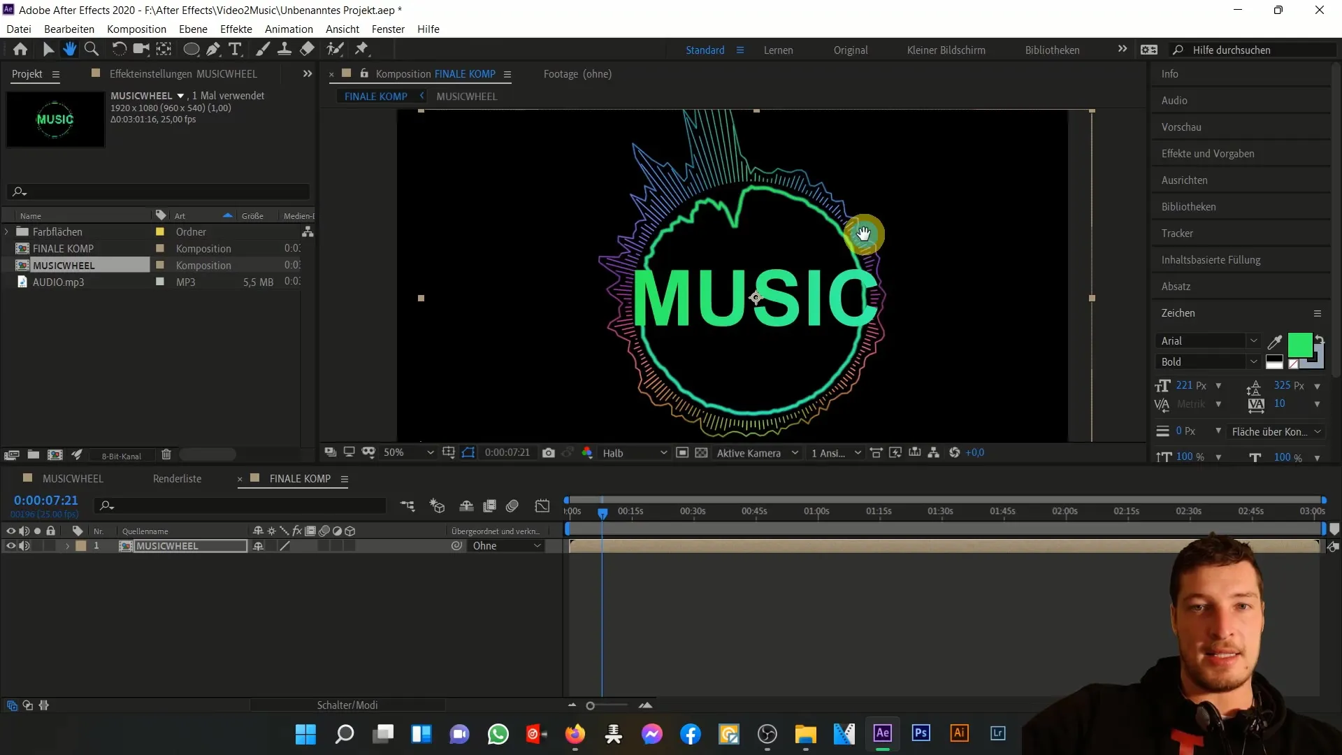 Musik animieren mit After Effects: Time- und Wiggle-Expression im Detail