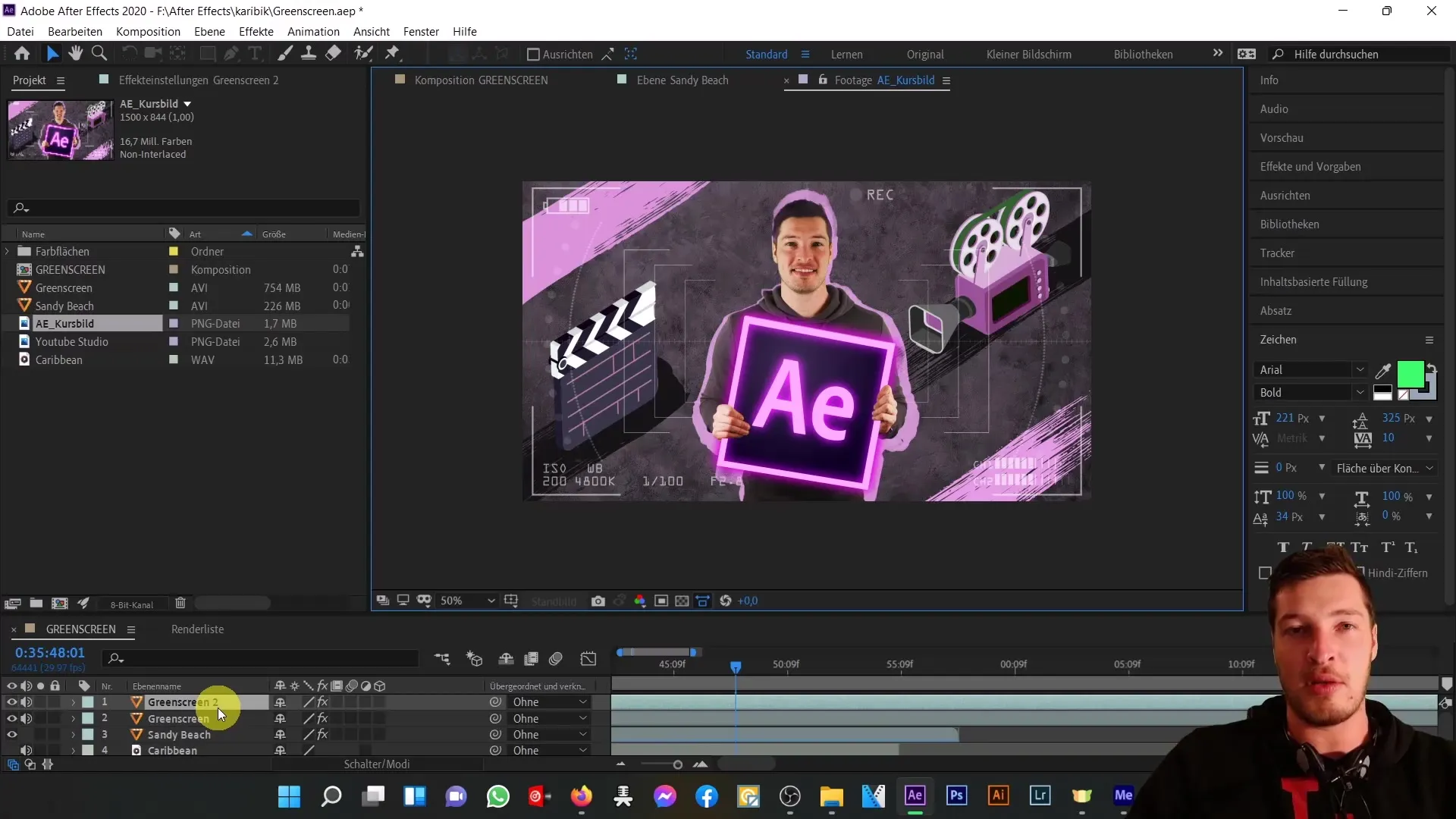 Efek Greenscreen dan Teknik Masking After Effects Efek Green Screen dan Teknik Masker di After Effects