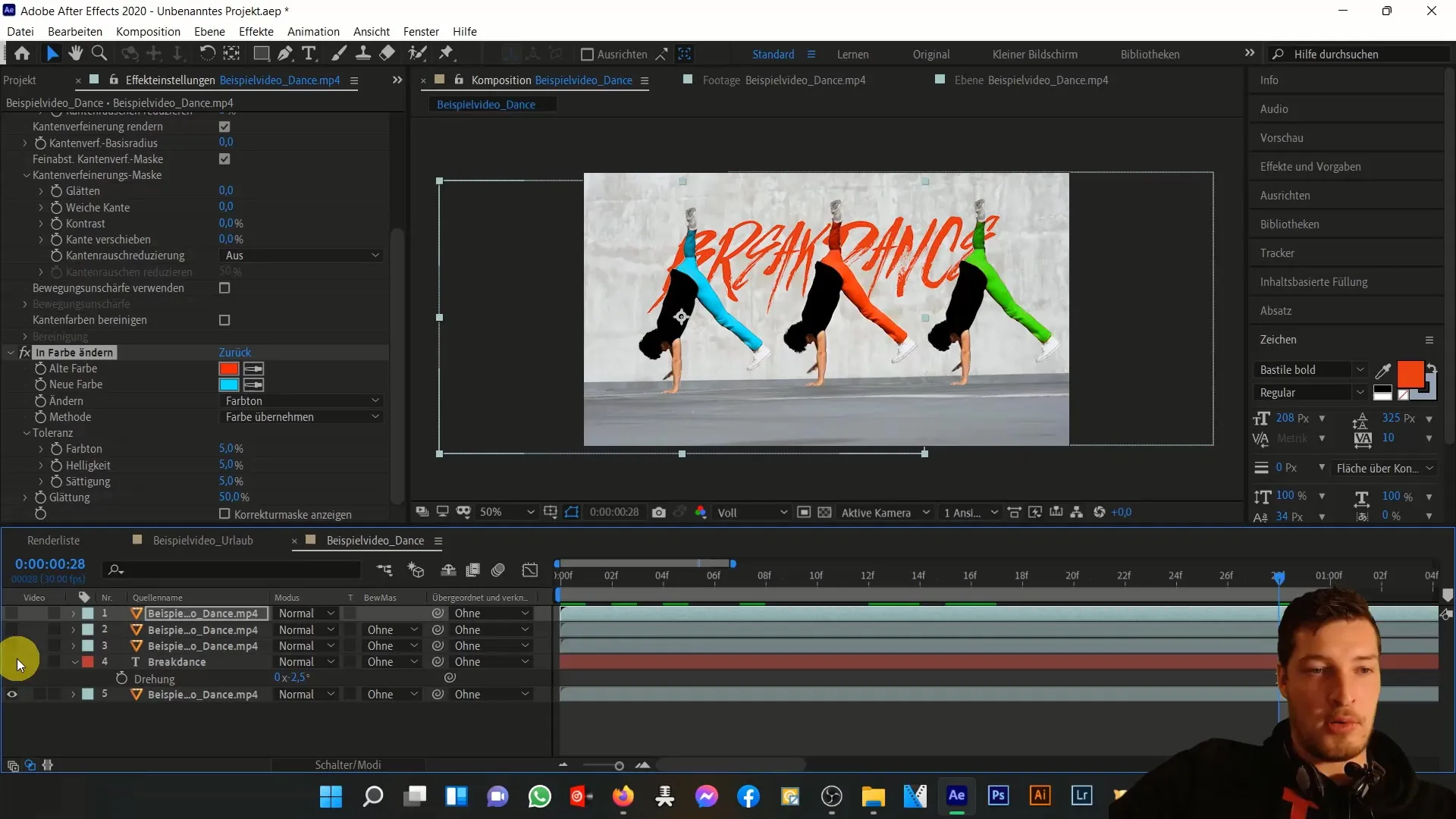Effektive Nutzung des Rotobrush-Tools in After Effects