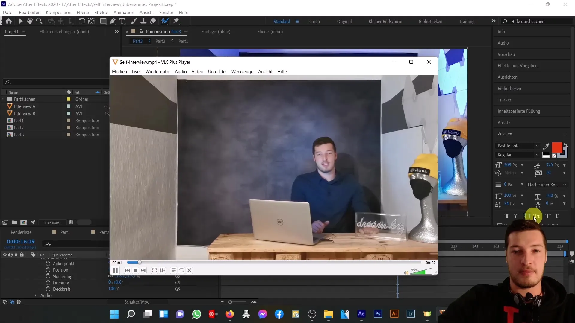Kreatives Interview mit dir selbst in After Effects – Eine detaillierte Anleitung
