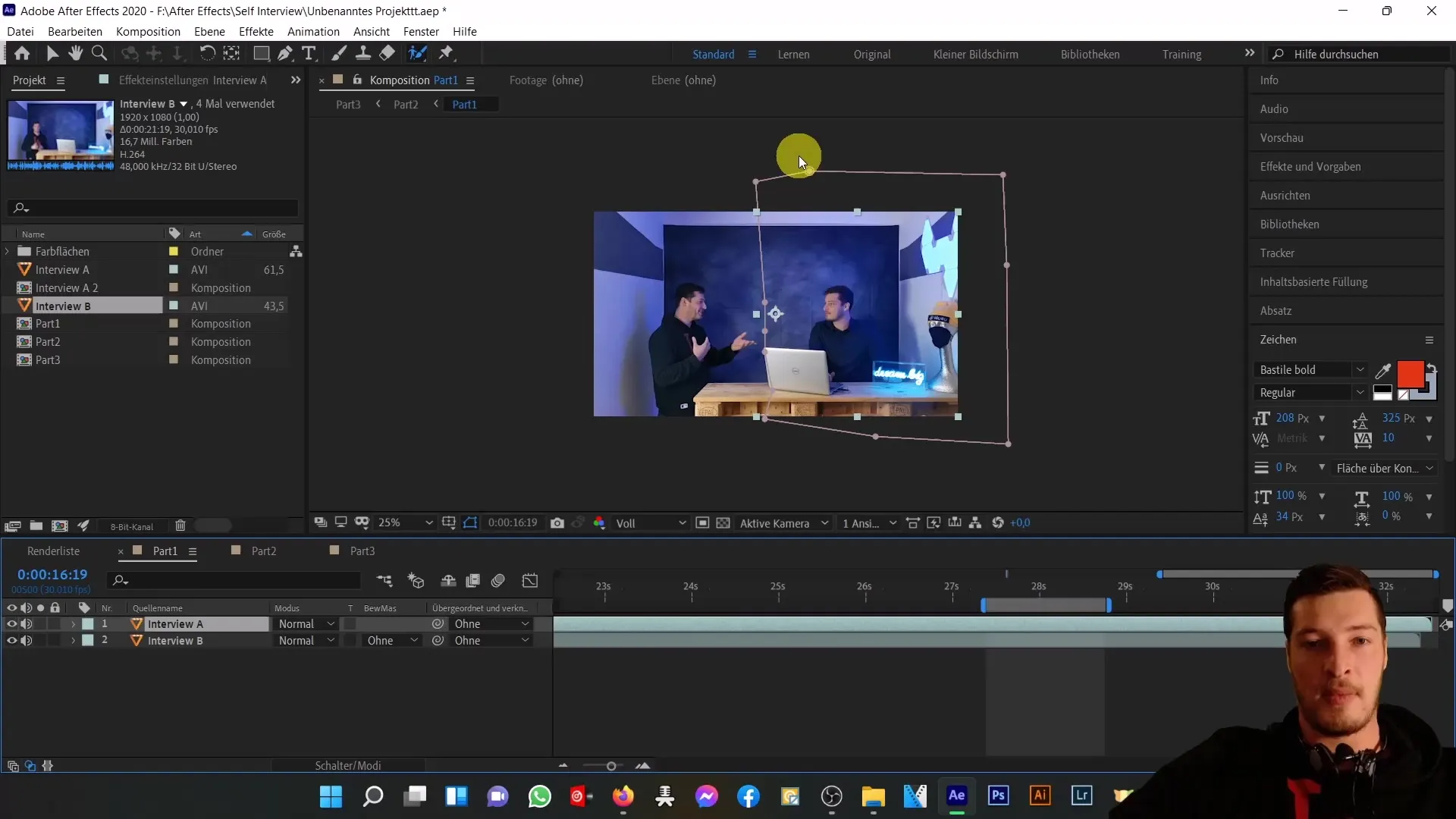 Kreatives Interview mit dir selbst in After Effects – Eine detaillierte Anleitung