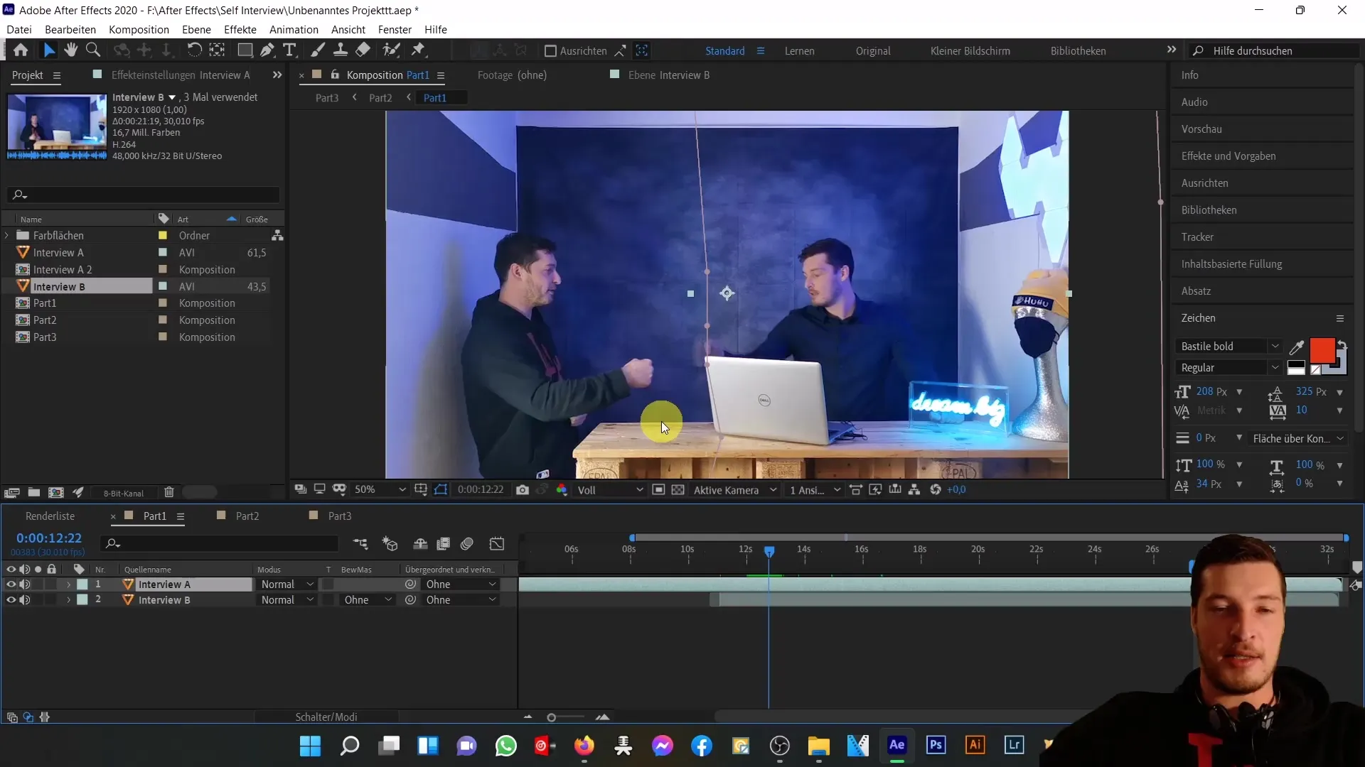 Kreatives Interview mit dir selbst in After Effects – Eine detaillierte Anleitung