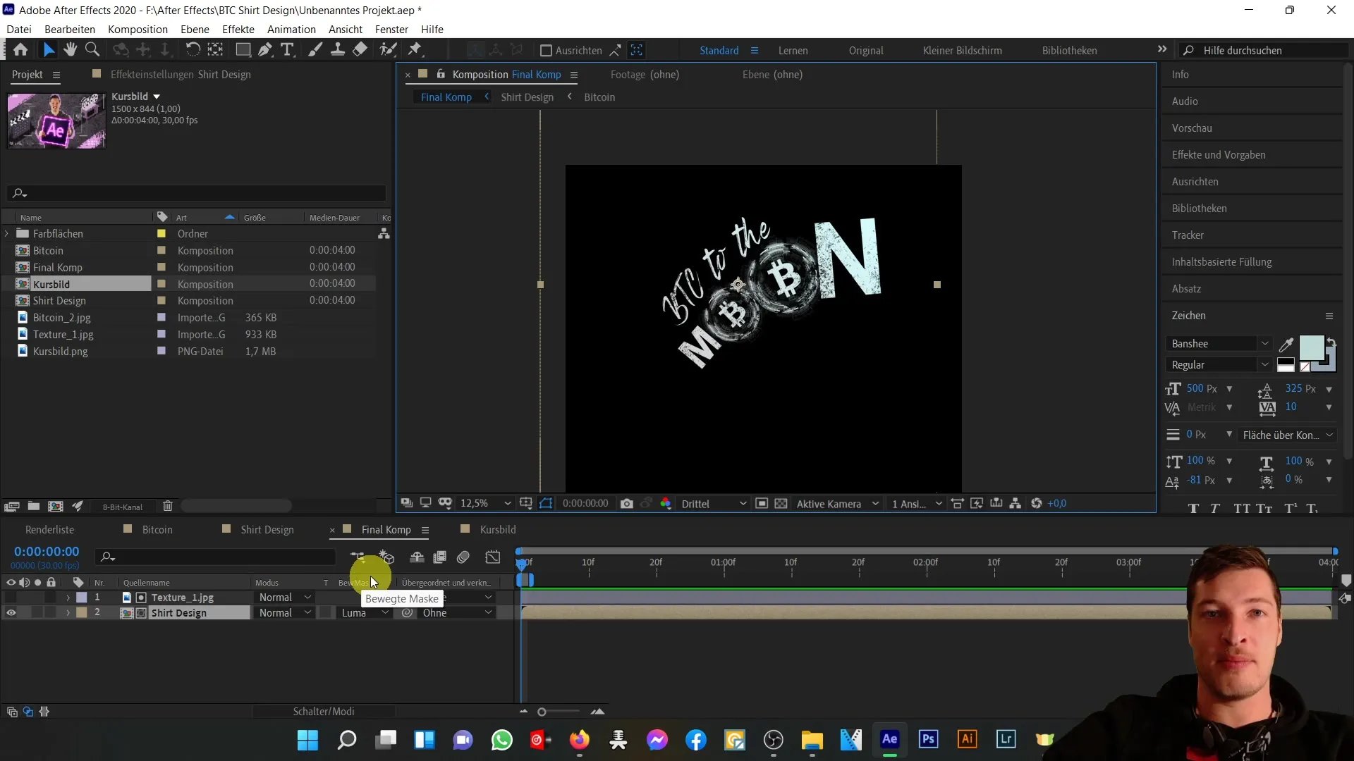 Kreative Gestaltung mit Überblendmodi und bewegten Masken in Adobe After Effects