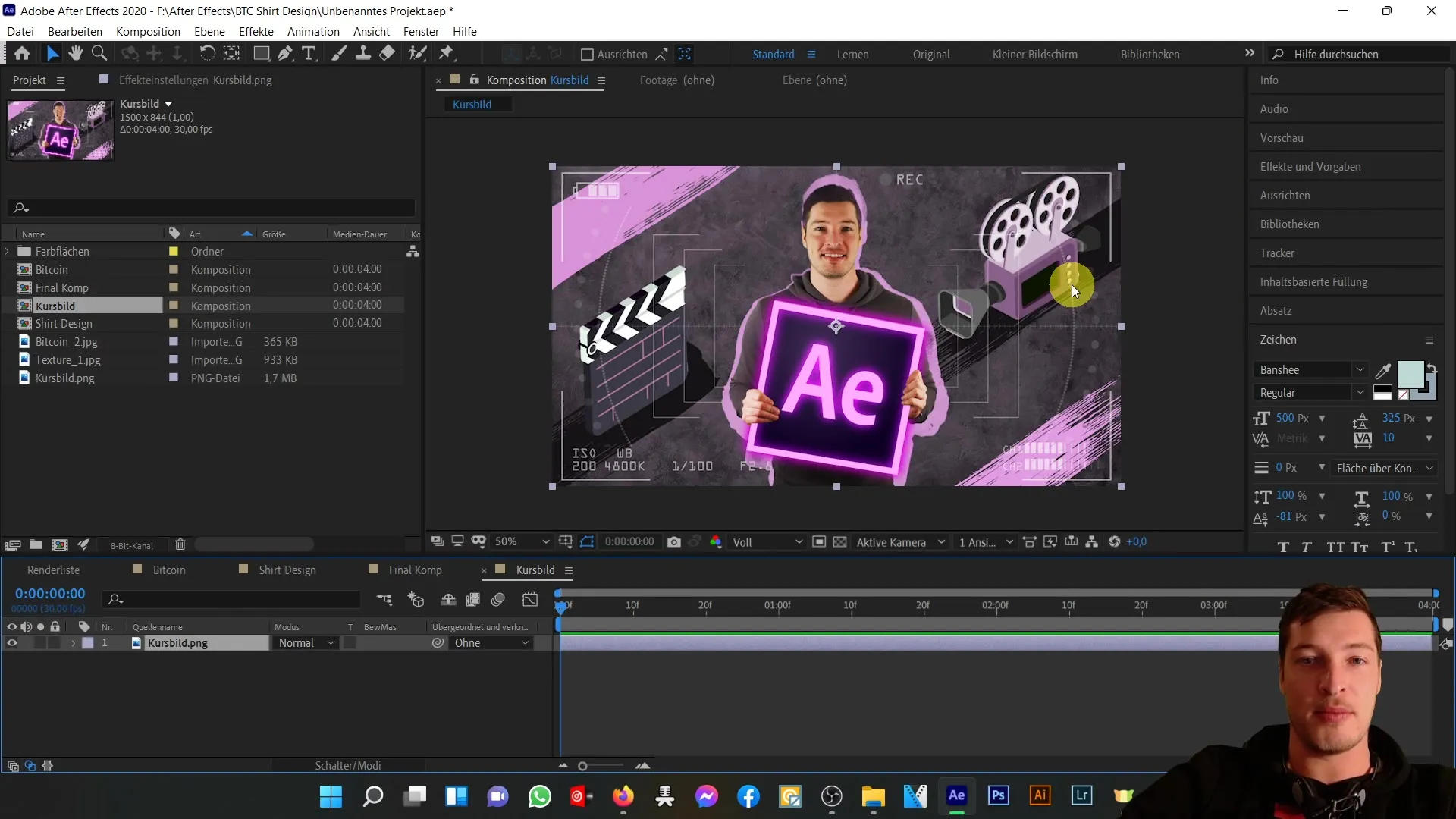 Kreative Gestaltung mit Überblendmodi und bewegten Masken in Adobe After Effects