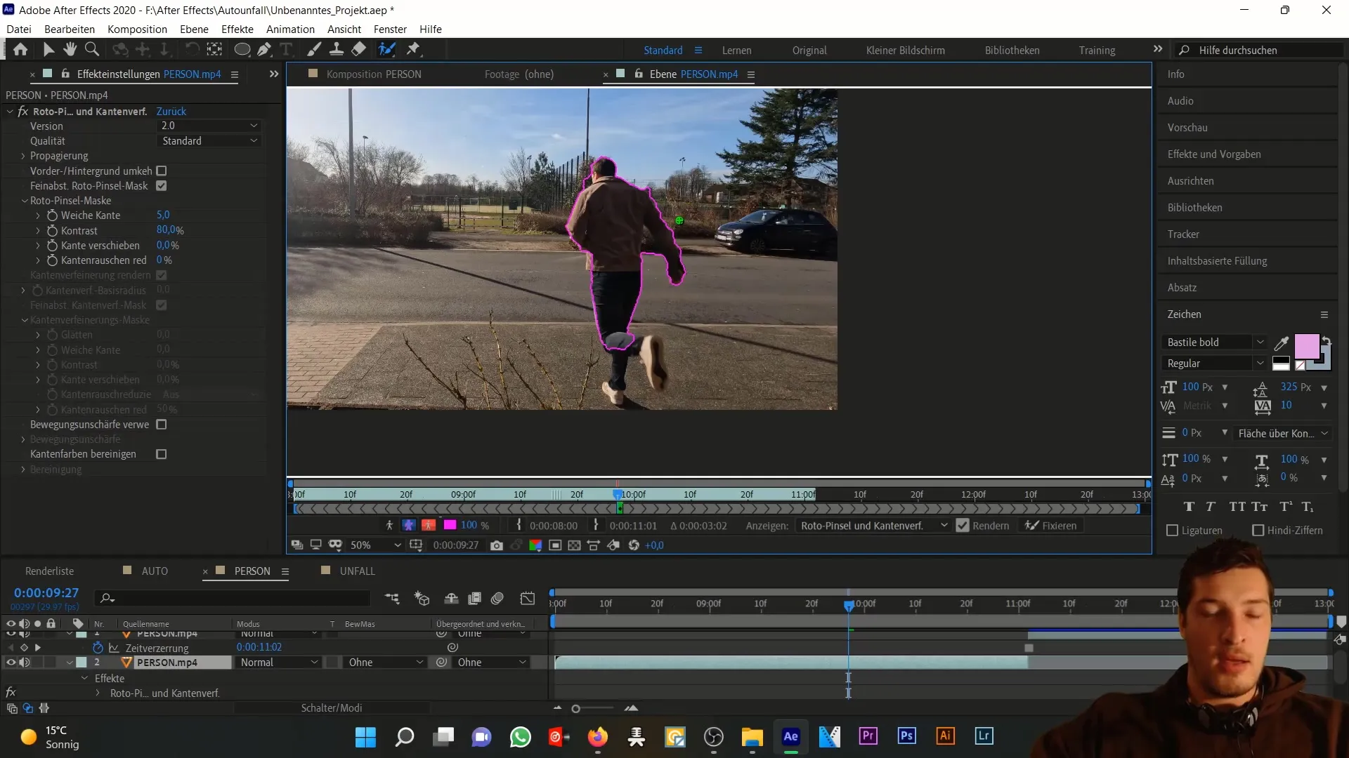 Simulovat dopravní nehodu: přesné vystřižení osob v programu After Effects Simulace dopravní nehody: přesné vystřižení osob v programu After Effects