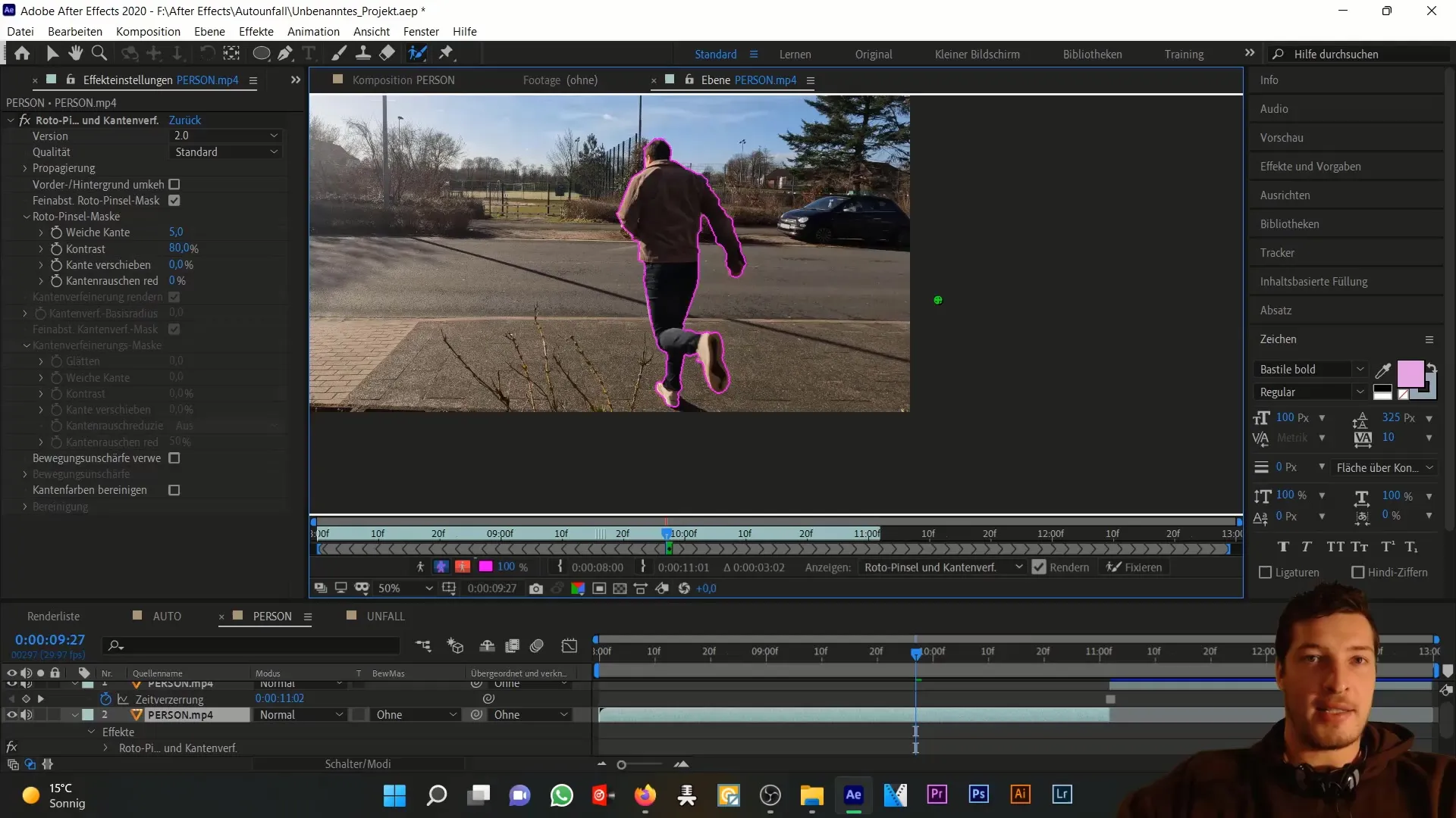 Simulovat autonehodu: přesné vystřihování osob v programu After Effects Simulace autonehody: přesné vystřižení osob v programu After Effects