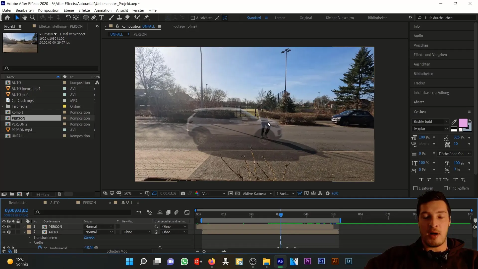 Simulování autonehody: přesné vystřihování osob v After Effects Simulace autonehody: přesné vystřižení osob v programu After Effects
