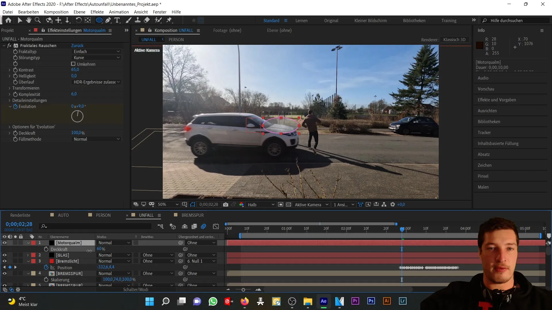 Membuat efek asap realistis di After Effects untuk kecelakaan mobil Membuat efek asap realistis di After Effects untuk kecelakaan mobil
