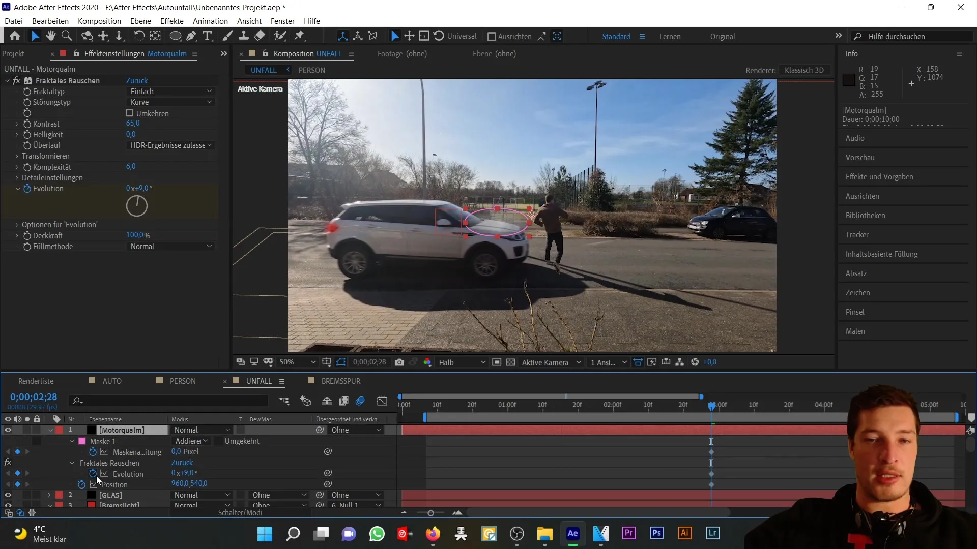 Membuat efek asap realistis di After Effects untuk kecelakaan mobil Membuat efek asap realistis di After Effects untuk kecelakaan mobil