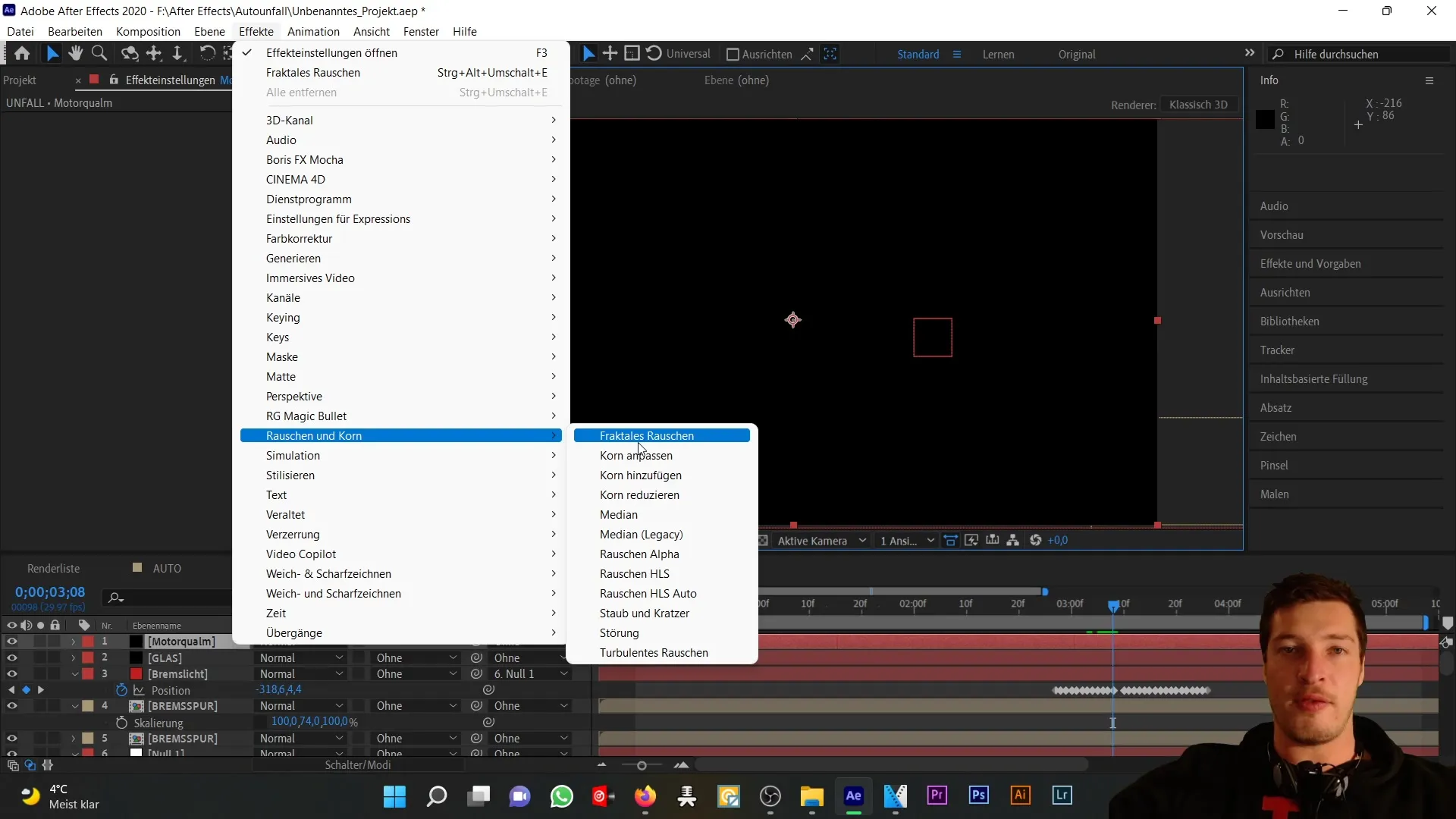 Membuat efek asap realistis di After Effects untuk kecelakaan mobil Membuat efek asap realistis di After Effects untuk kecelakaan mobil