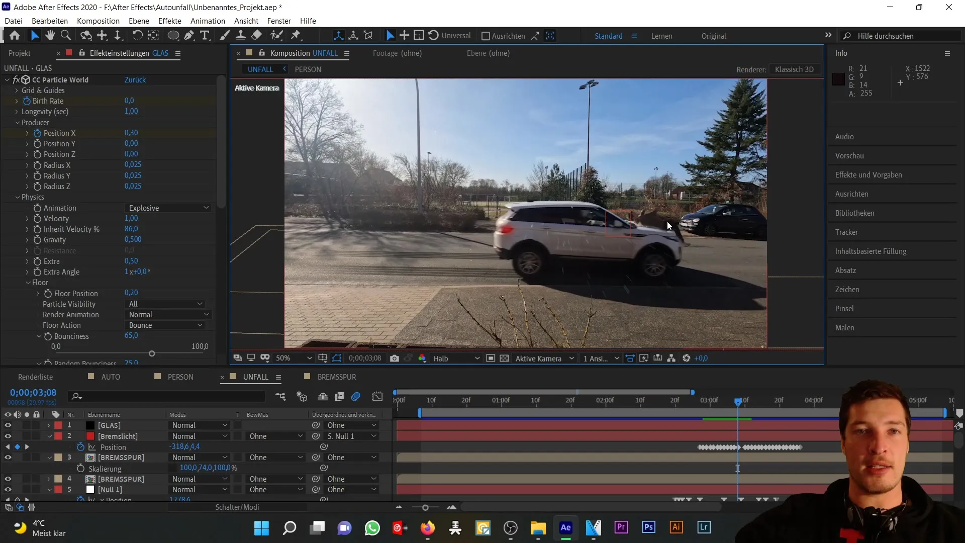 Membuat efek asap realistis di After Effects untuk kecelakaan mobil Membuat efek asap realistis di After Effects untuk kecelakaan mobil
