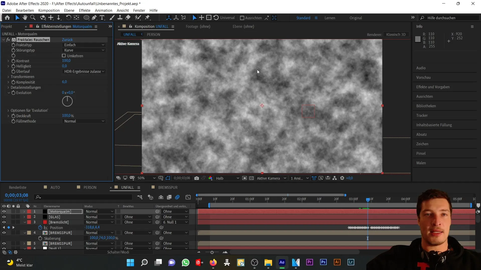 Membuat efek asap yang realistis di After Effects untuk kecelakaan mobil Membuat efek asap yang realistis di After Effects untuk kecelakaan mobil