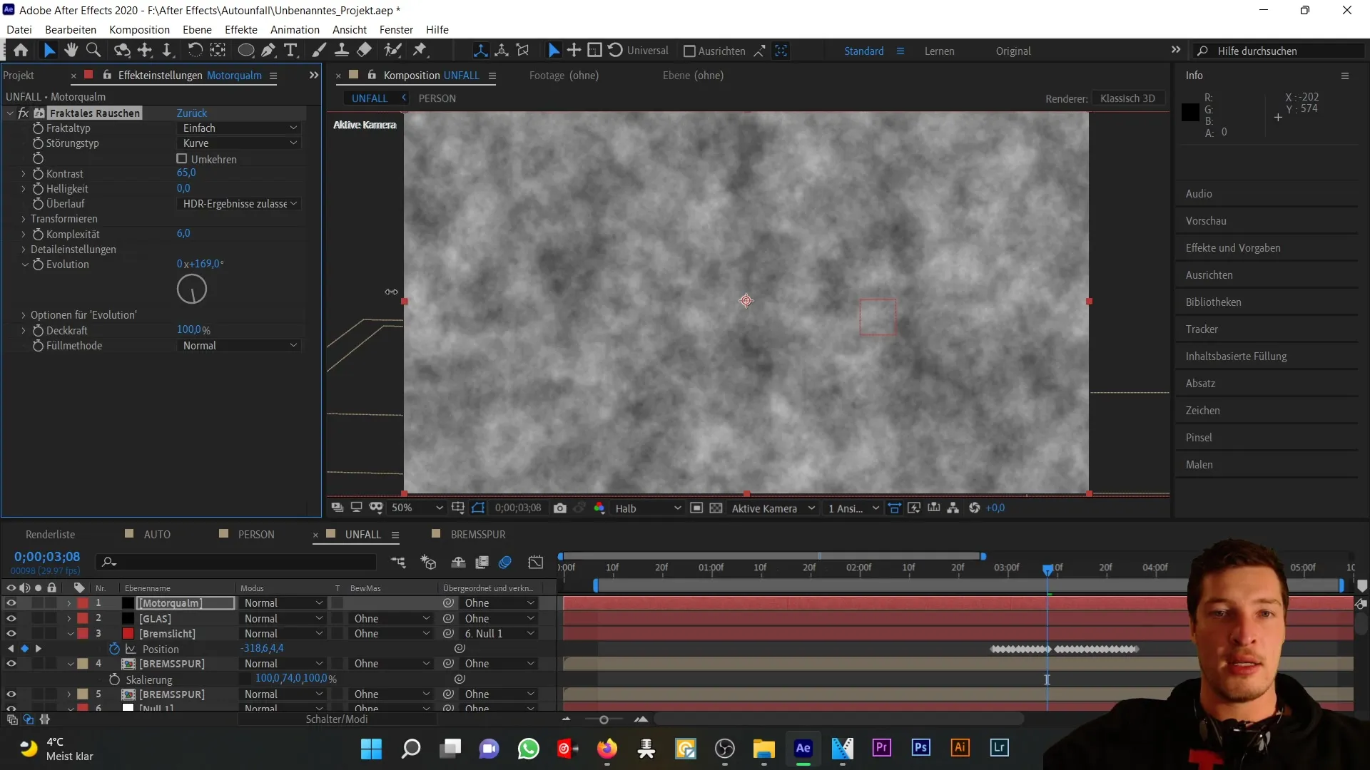 Membuat efek asap realistis di After Effects untuk kecelakaan mobil Membuat efek asap realistis di After Effects untuk kecelakaan mobil