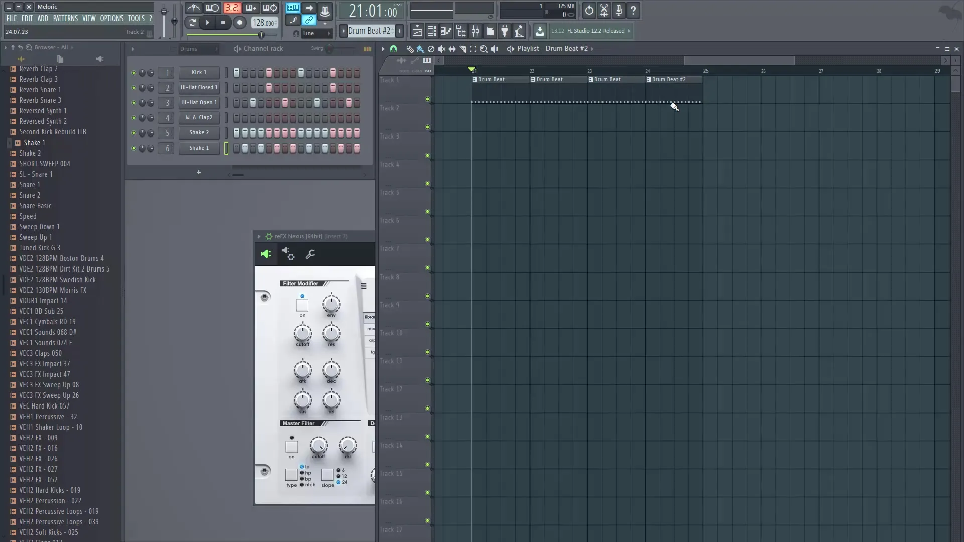 Effective loading of instruments and patterns in FL Studio Effective loading of instruments and patterns in FL Studio
