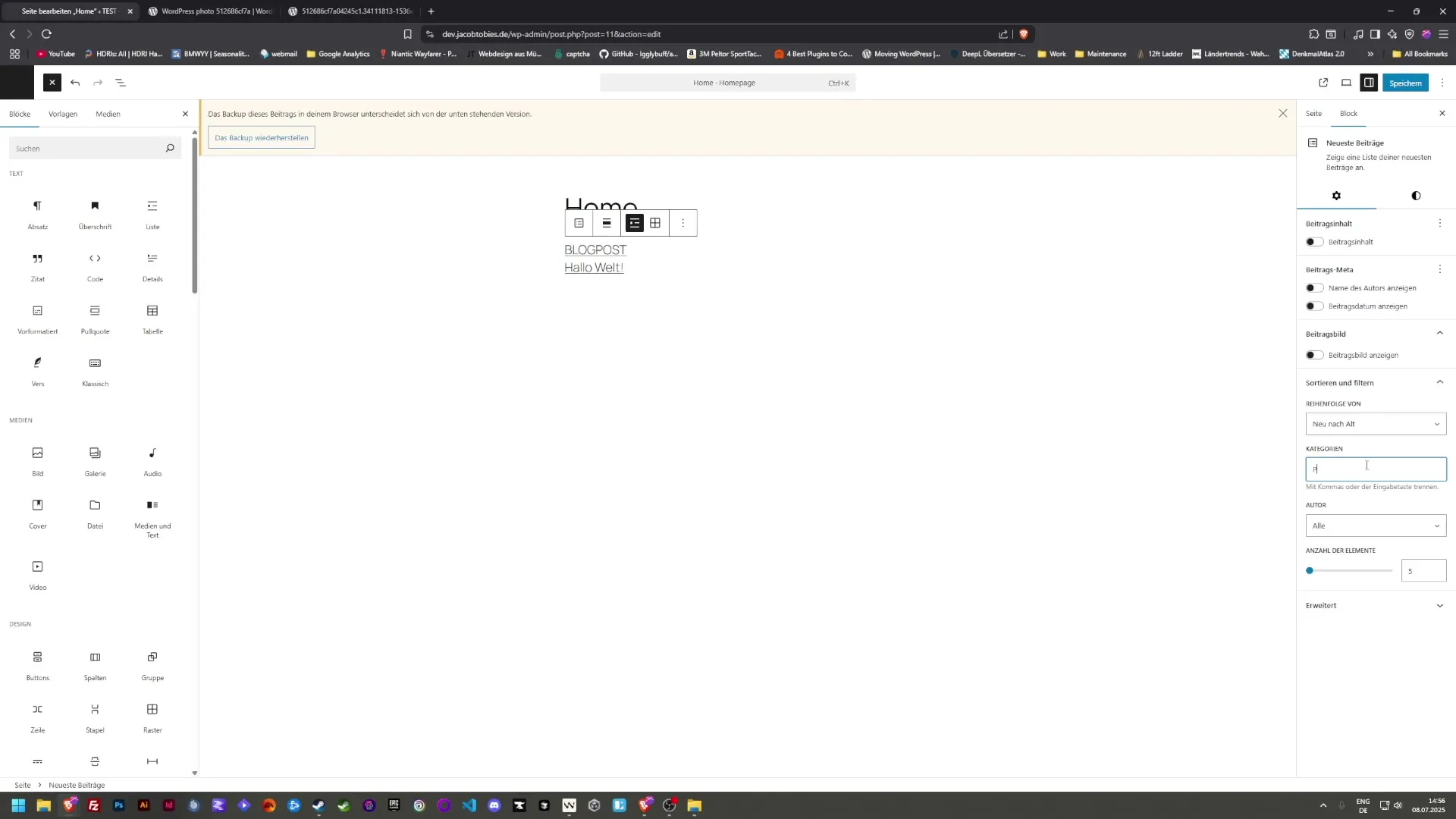 So verstehst du den Unterschied zwischen WordPress-Seiten und Beitr&auml;gen