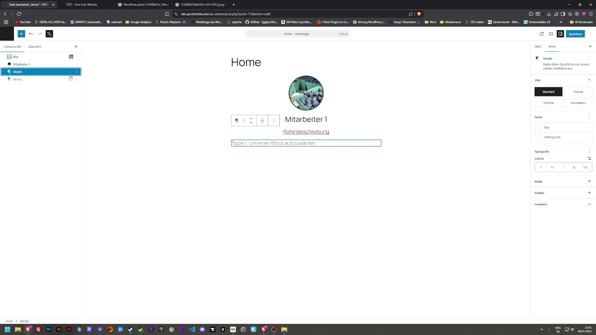 Effizientes Erstellen von wiederverwendbaren Bl&ouml;cken