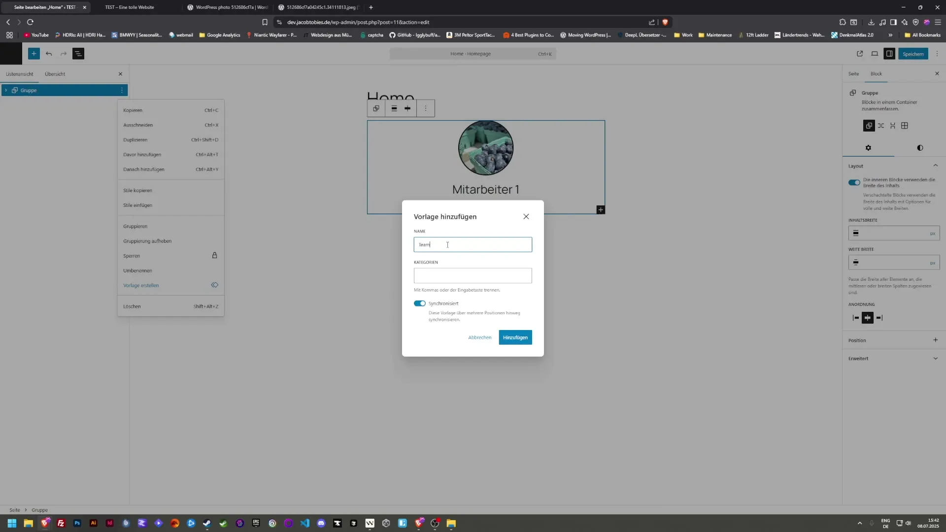 Effizientes Erstellen von wiederverwendbaren Bl&ouml;cken