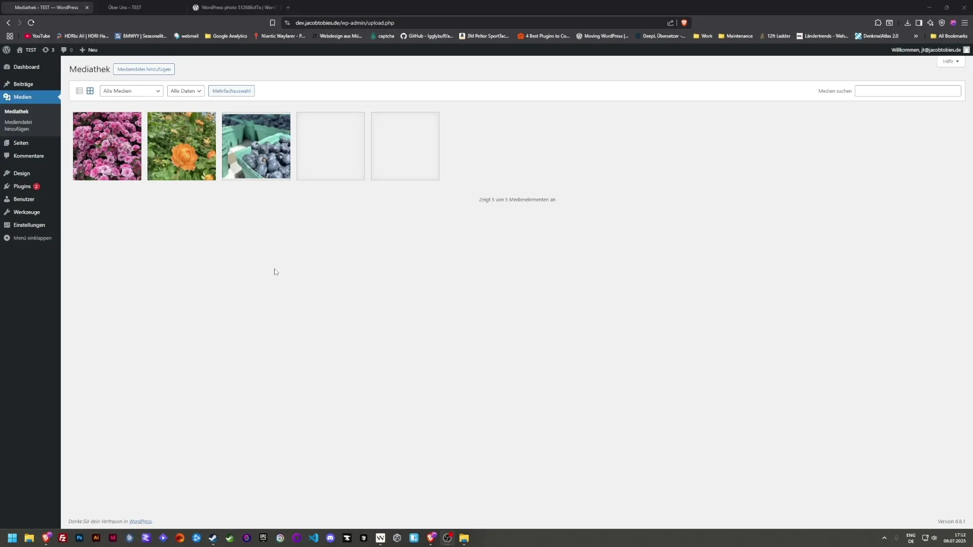 Optimale Verwaltung von Medien in der WordPress-Mediathek
